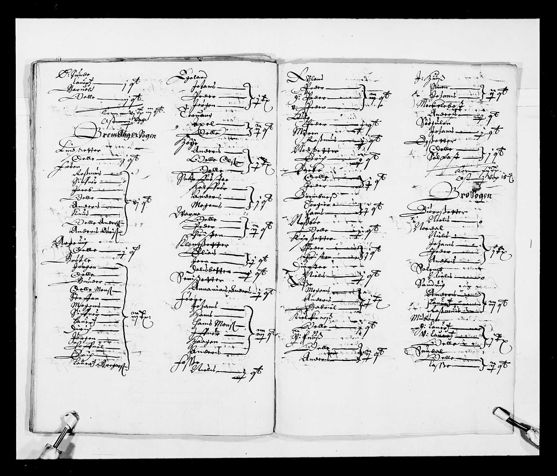 Stattholderembetet 1572-1771, AV/RA-EA-2870/Ek/L0026/0002: Jordebøker 1633-1658: / Tiendelister fra Bergenhus len, 1642-1647, p. 38