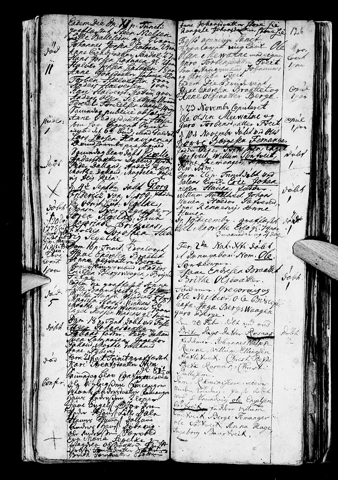 Os sokneprestembete, SAB/A-99929: Parish register (official) no. A 5, 1669-1760, p. 126