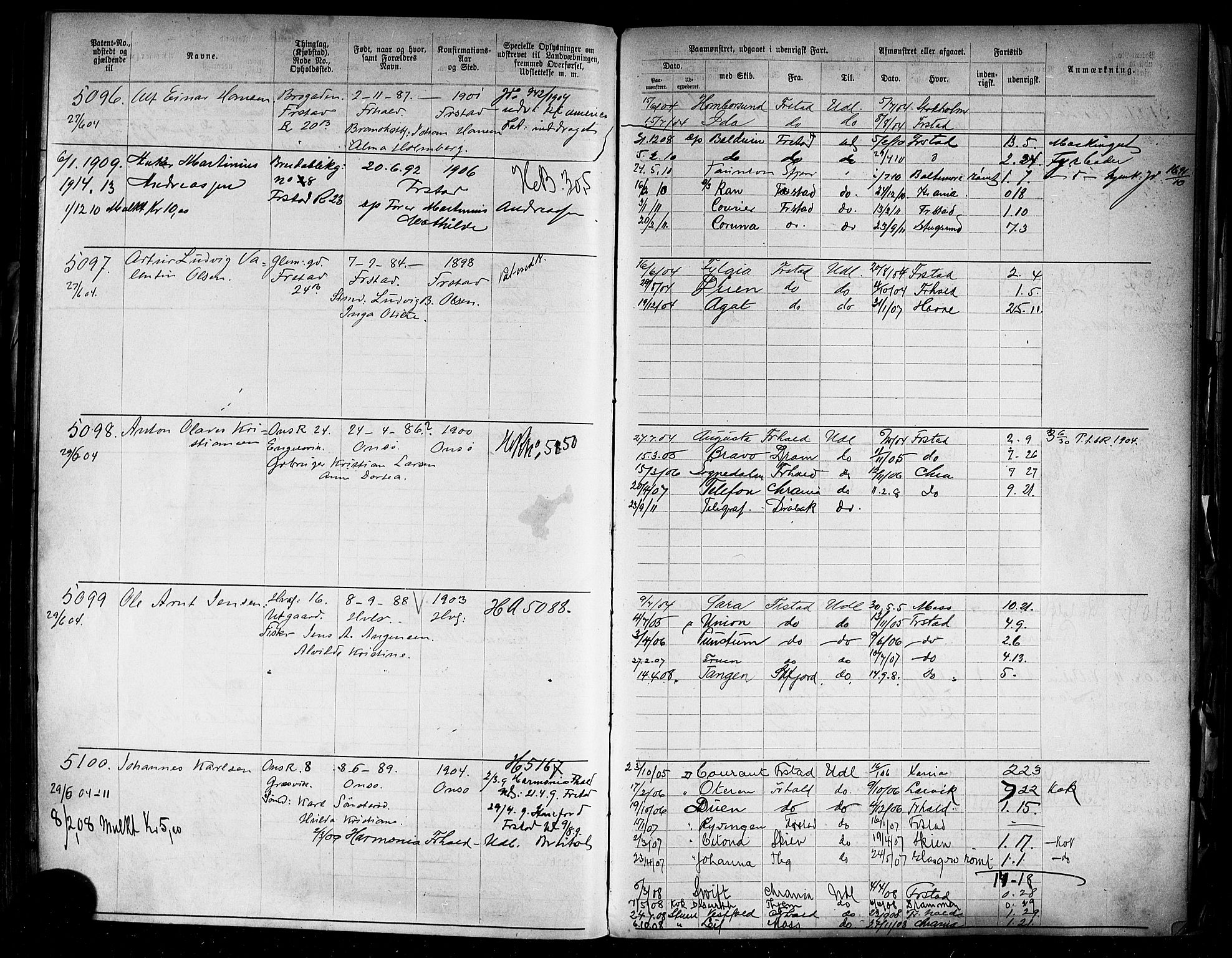 Fredrikstad mønstringskontor, SAO/A-10569b/F/Fc/Fca/L0008: Annotasjonsrulle, 1898-1916, p. 232