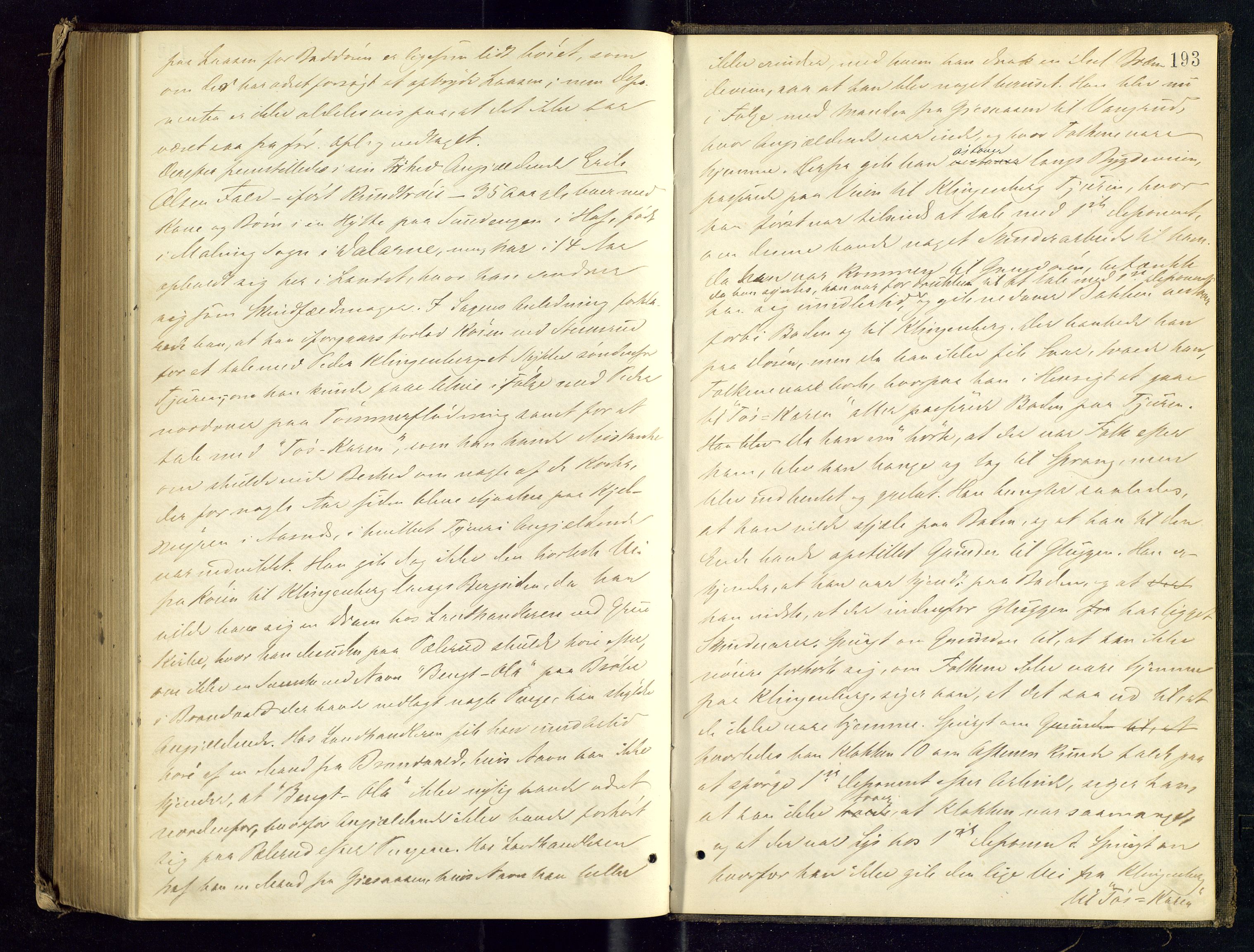 Solør tingrett, AV/SAH-TING-008/G/Gc/Gca/L0012: Ekstrarettsprotokoll, 1864-1869, p. 193