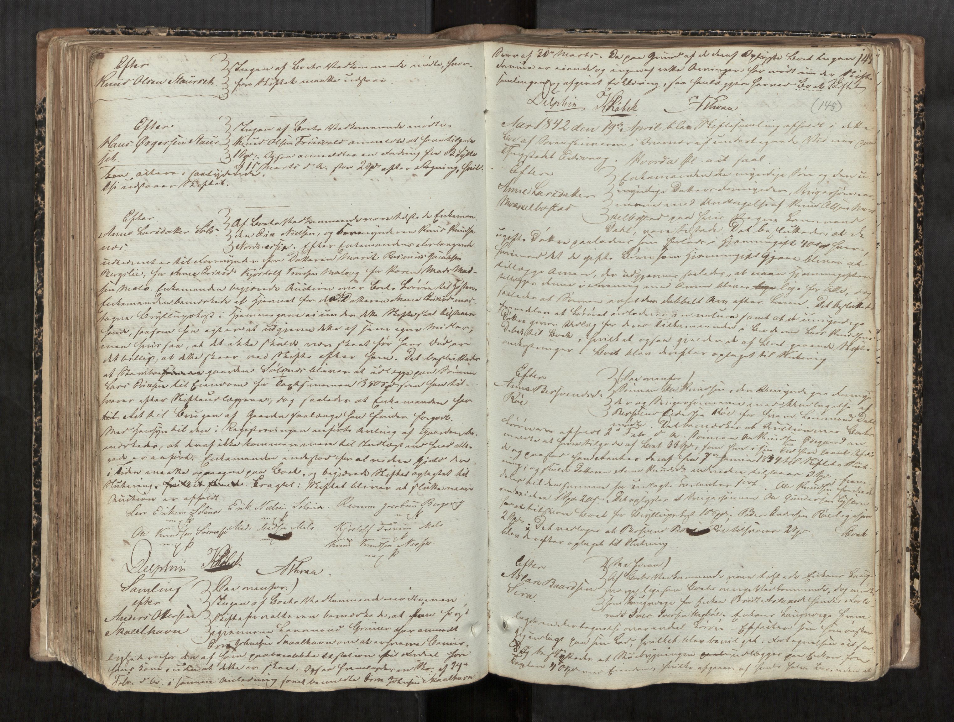 Romsdal sorenskriveri, AV/SAT-A-4149/1/3/3B/L0003: Skiftebehandlingsprotokoll, 1838-1846, p. 145