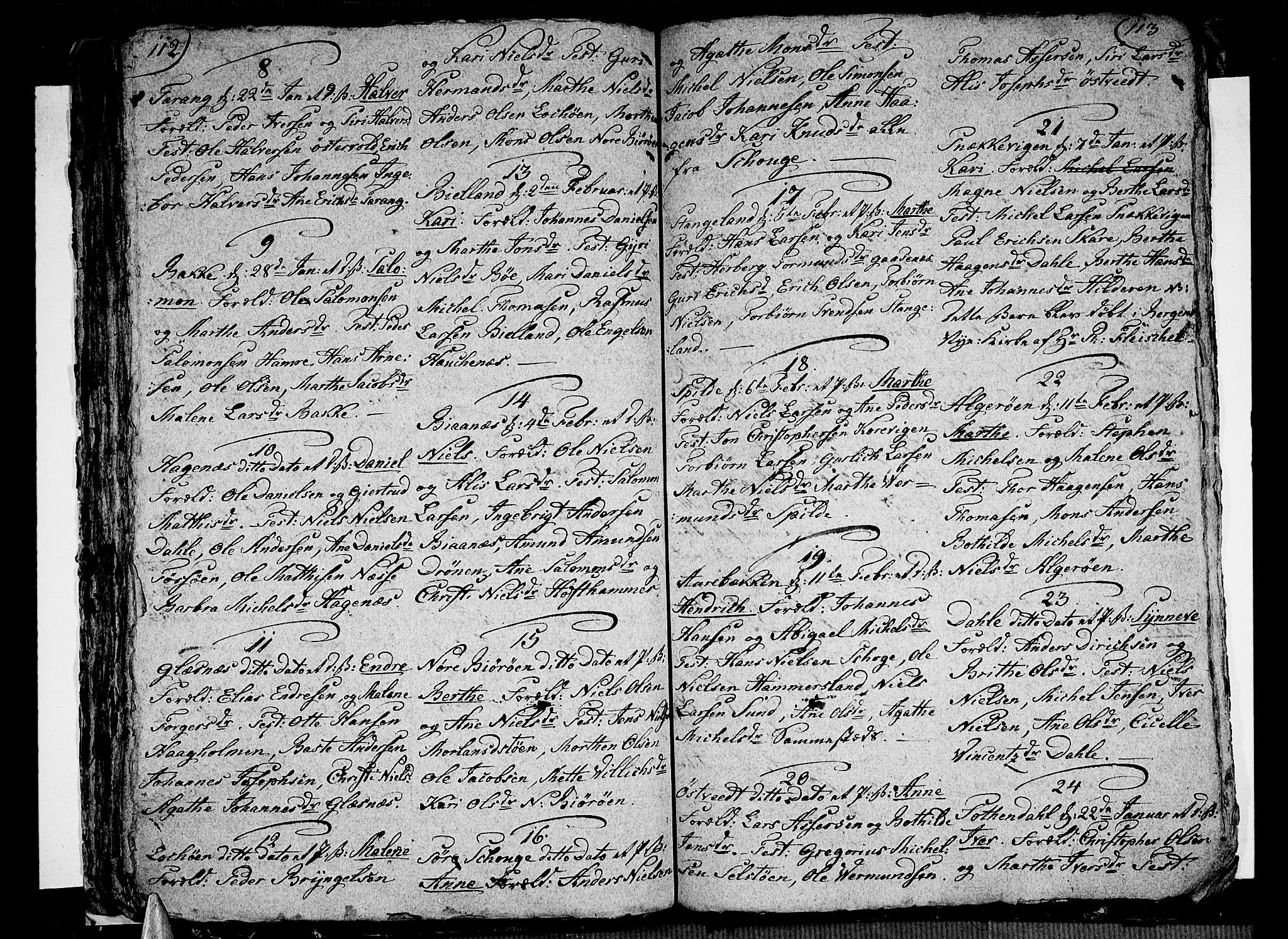 Sund sokneprestembete, AV/SAB-A-99930: Parish register (official) no. A 6, 1787-1798, p. 112-113