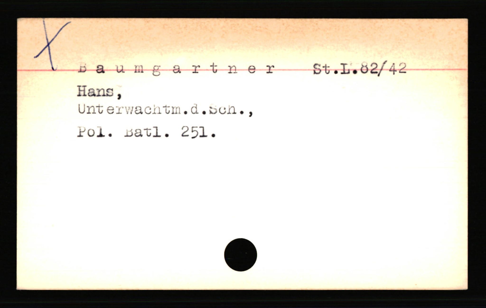 SS- und Polizeigericht Nord (IX), AV/RA-RAFA-3182/0001/C/Ca/L0001: kartotekkort for personer alfabetisk på etternavn: A-C, 1940-1945, p. 369