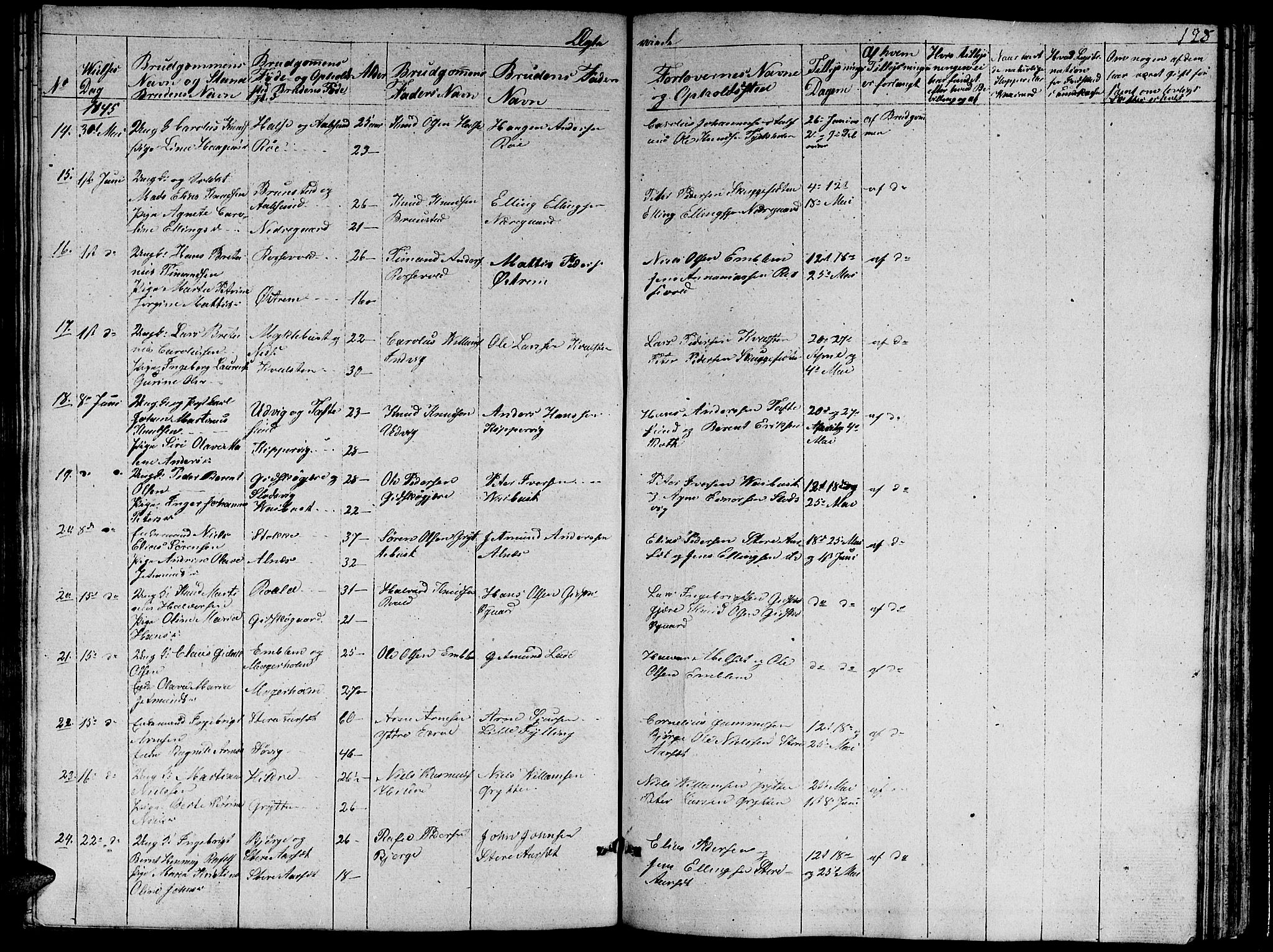 Ministerialprotokoller, klokkerbøker og fødselsregistre - Møre og Romsdal, SAT/A-1454/528/L0426: Parish register (copy) no. 528C07, 1844-1854, p. 128