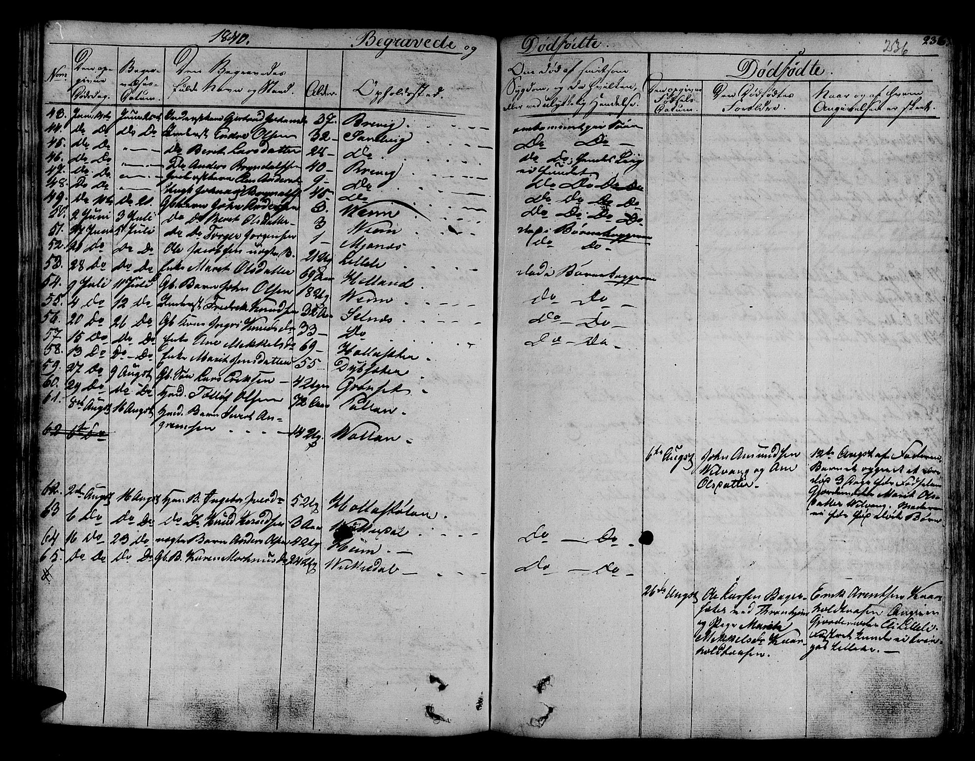 Ministerialprotokoller, klokkerbøker og fødselsregistre - Sør-Trøndelag, AV/SAT-A-1456/630/L0492: Parish register (official) no. 630A05, 1830-1840, p. 236