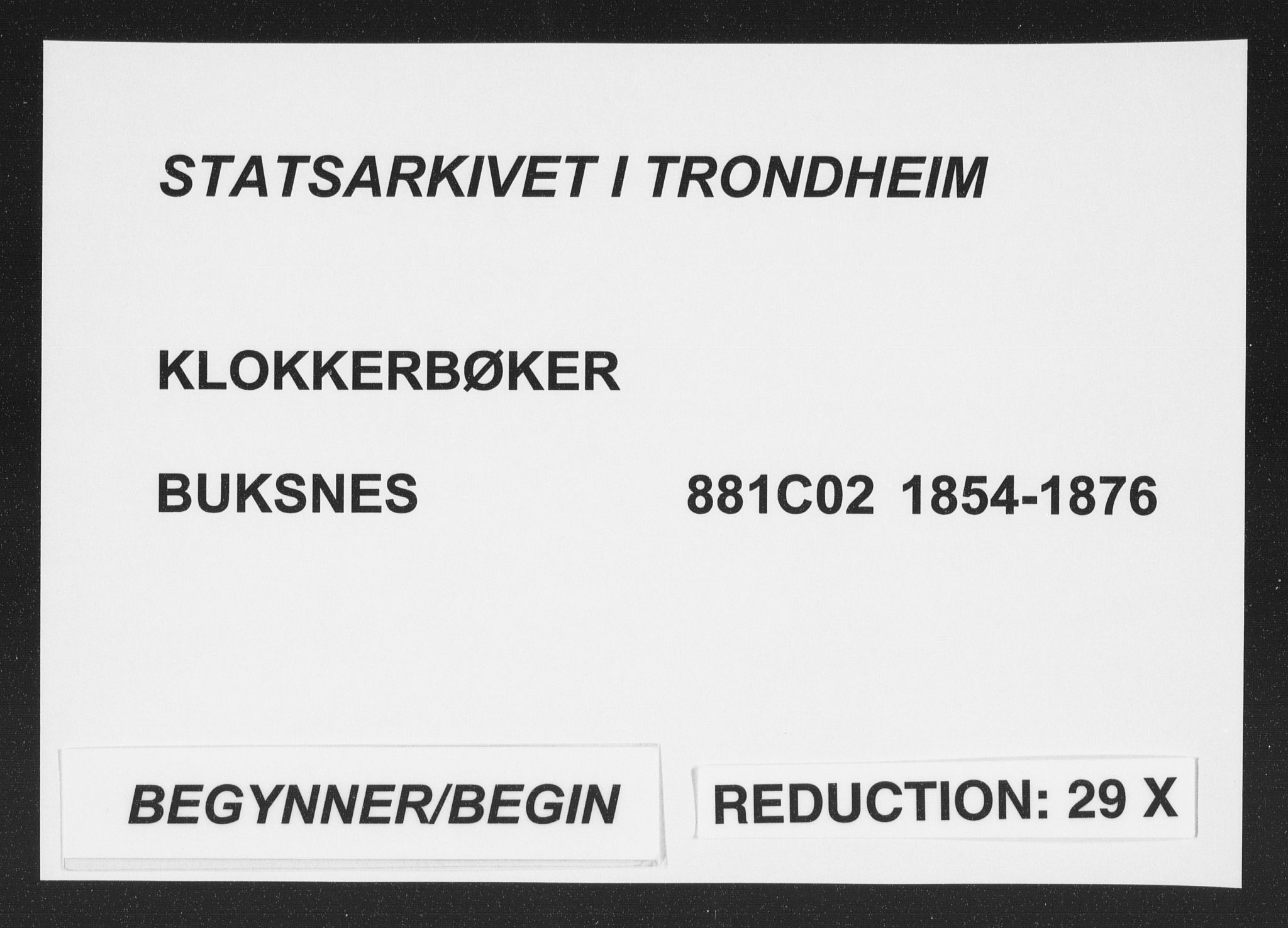 Ministerialprotokoller, klokkerbøker og fødselsregistre - Nordland, SAT/A-1459/881/L1165: Parish register (copy) no. 881C02, 1854-1876