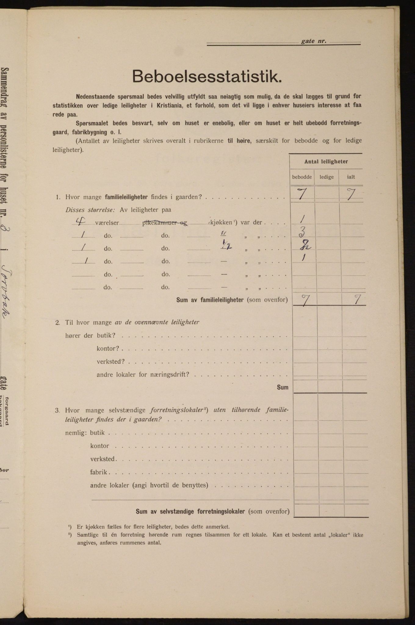 OBA, Municipal Census 1912 for Kristiania, 1912, p. 115005