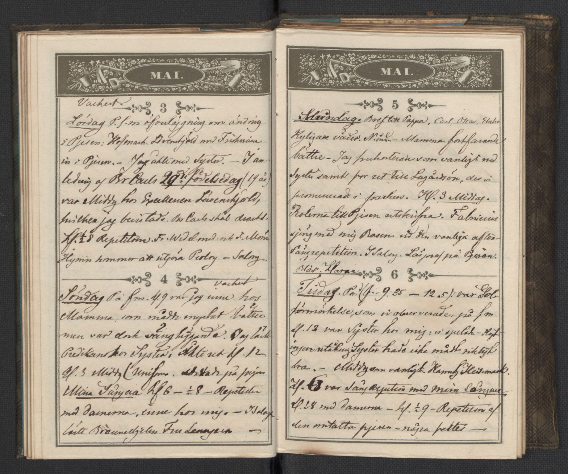 Bernadotte, AV/RA-PA-0318/F/L0001/0002: Privat materiale fra Bernadottefamilien / Dagbok, 1845, p. 39