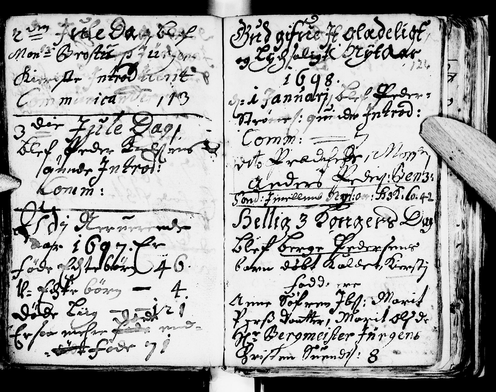 Ministerialprotokoller, klokkerbøker og fødselsregistre - Sør-Trøndelag, SAT/A-1456/681/L0923: Parish register (official) no. 681A01, 1691-1700, p. 126