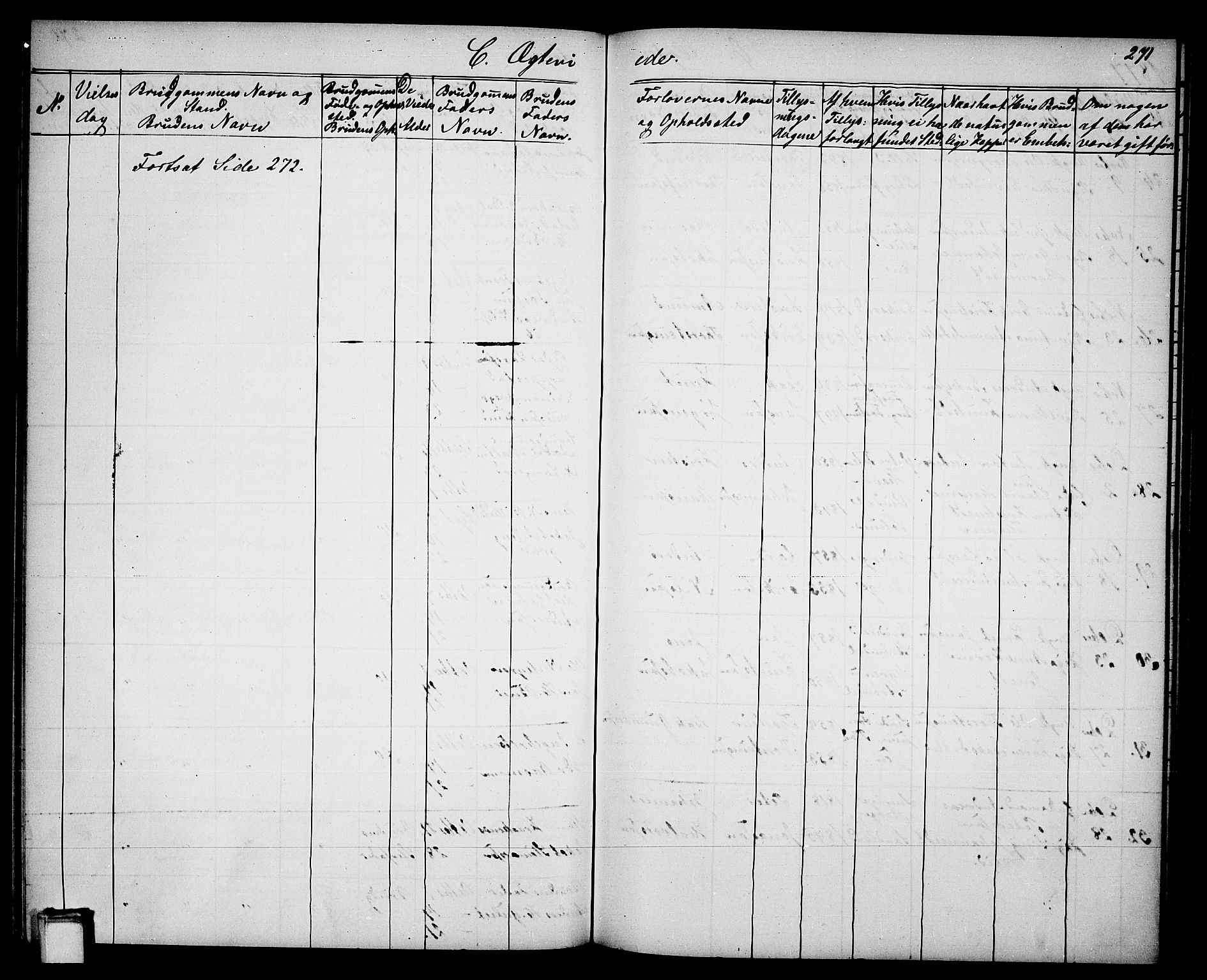 Gjerpen kirkebøker, SAKO/A-265/G/Ga/L0001: Parish register (copy) no. I 1, 1864-1882, p. 271