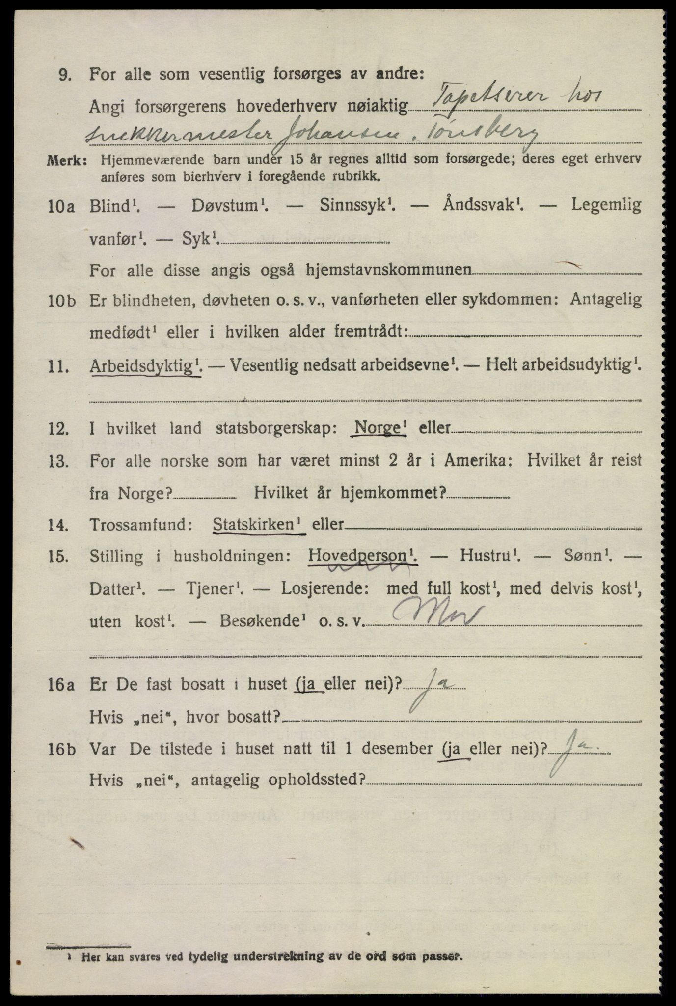 SAKO, 1920 census for Nøtterøy, 1920, p. 5576