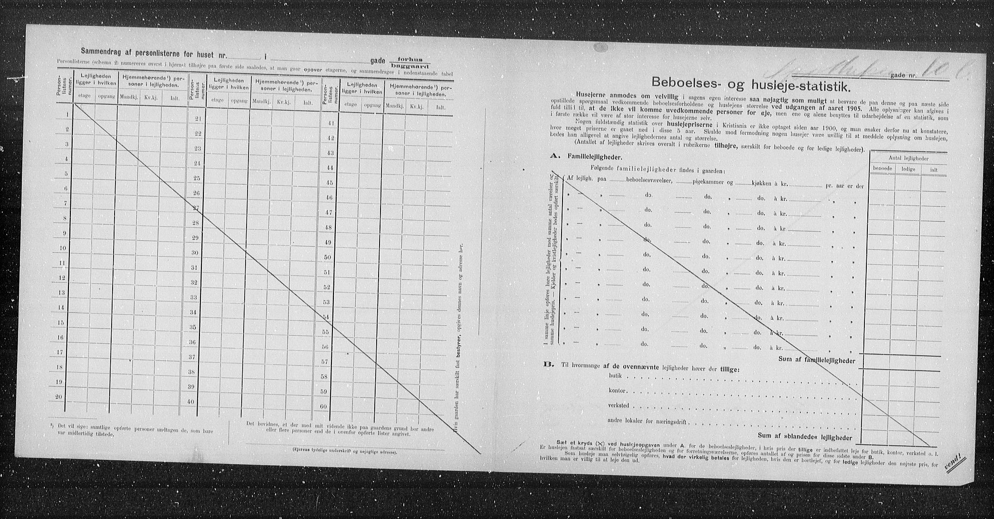 OBA, Municipal Census 1905 for Kristiania, 1905, p. 763