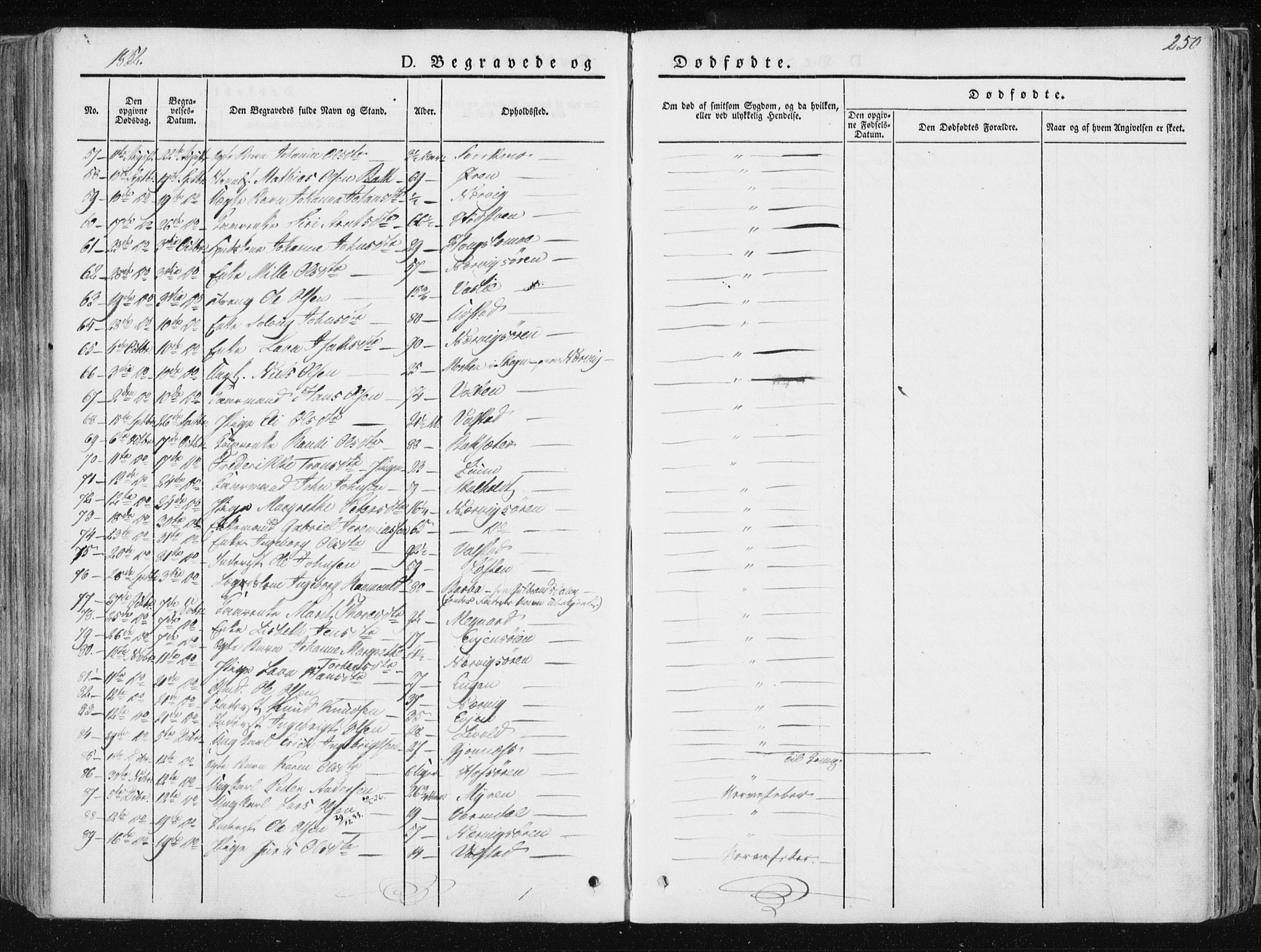 Ministerialprotokoller, klokkerbøker og fødselsregistre - Sør-Trøndelag, SAT/A-1456/668/L0805: Parish register (official) no. 668A05, 1840-1853, p. 250