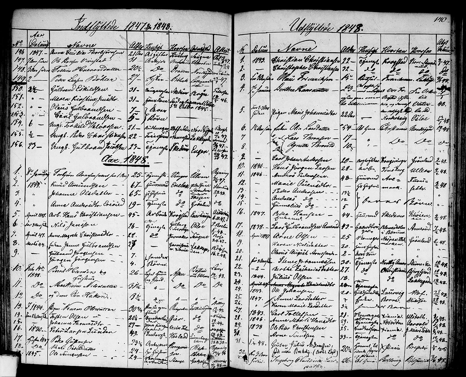 Aker prestekontor kirkebøker, SAO/A-10861/F/L0018: Parish register (official) no. 17, 1829-1852, p. 140