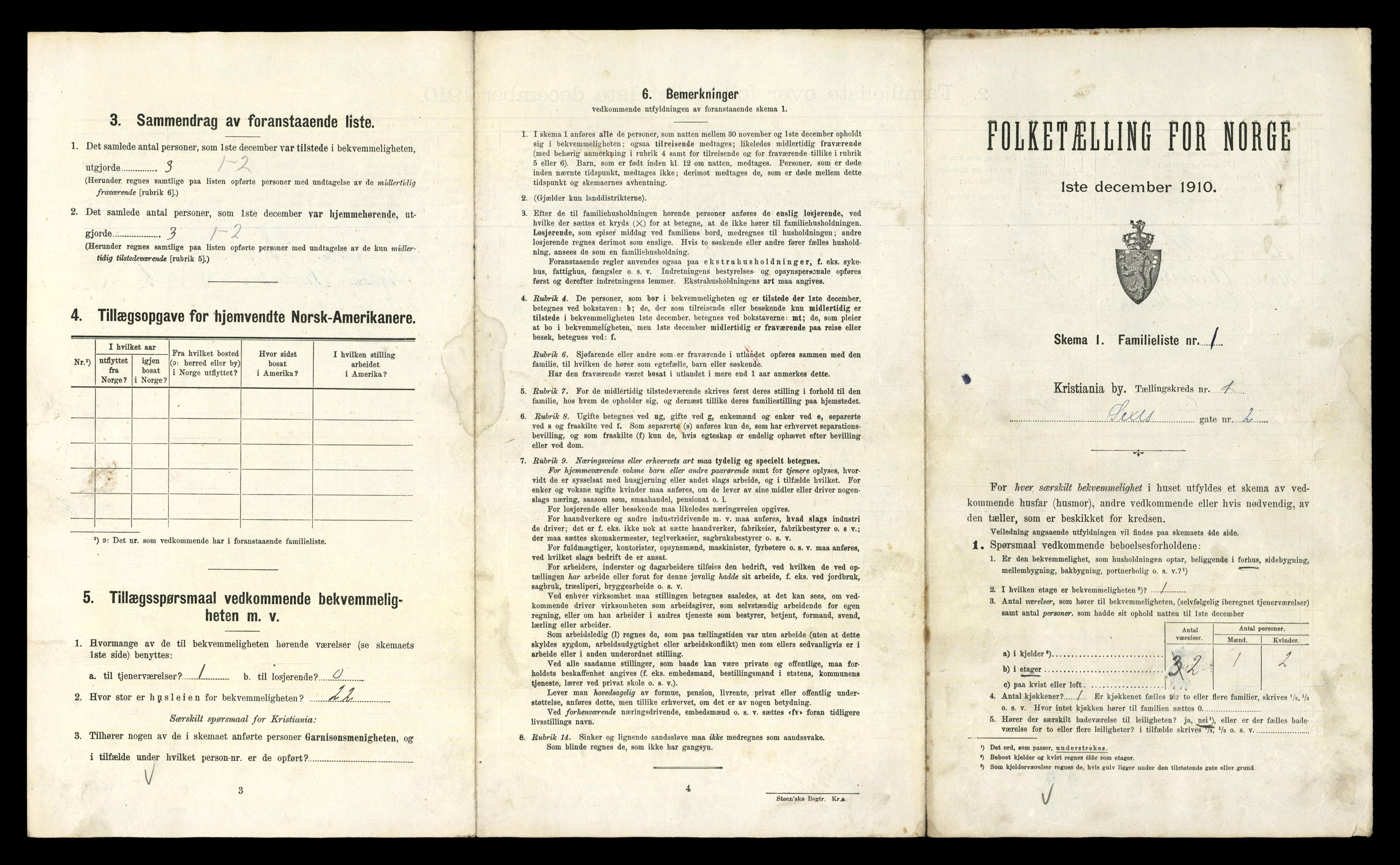 RA, 1910 census for Kristiania, 1910, p. 90381