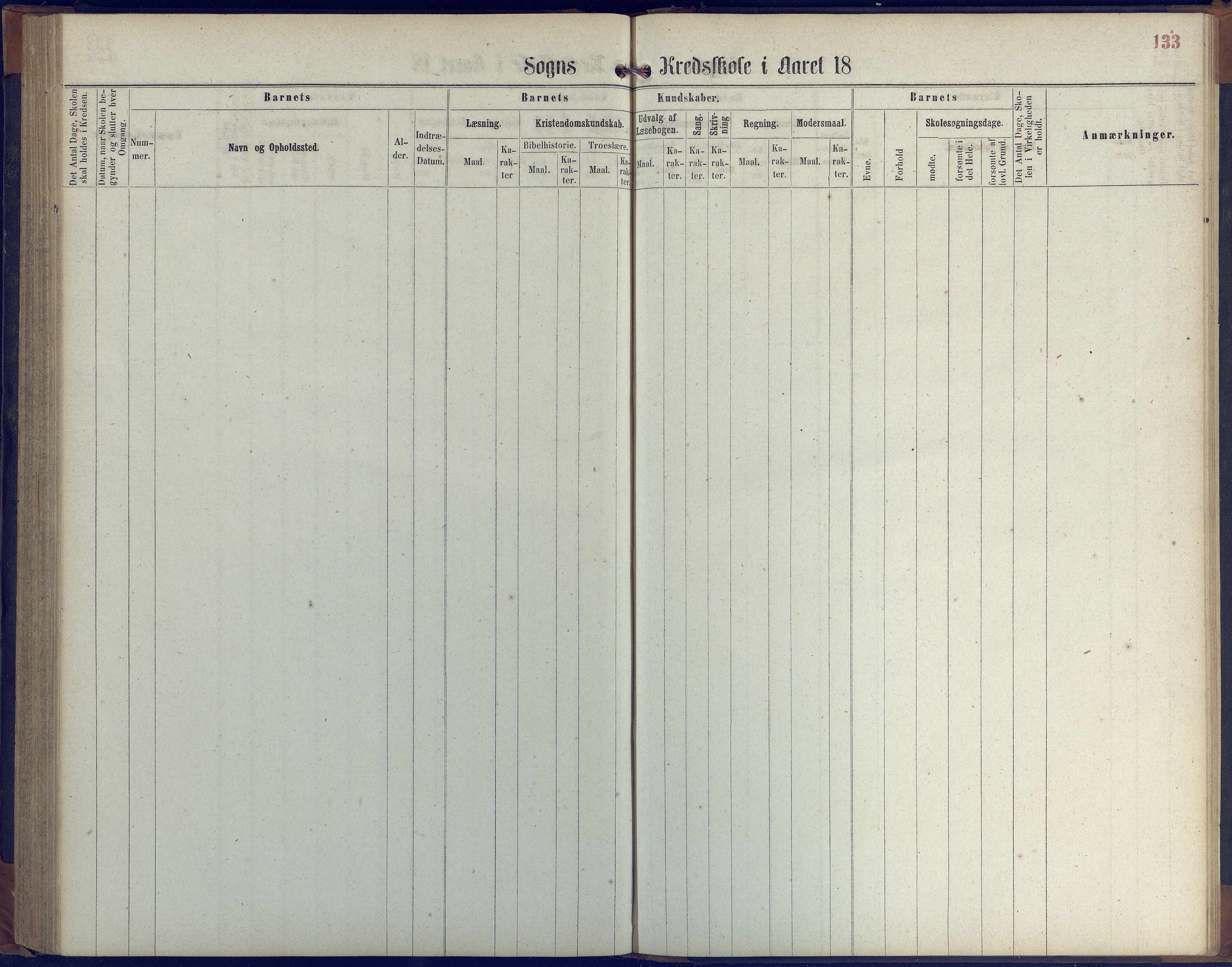 Hisøy kommune frem til 1991, AAKS/KA0922-PK/31/L0004: Skoleprotokoll, 1863-1887, p. 133