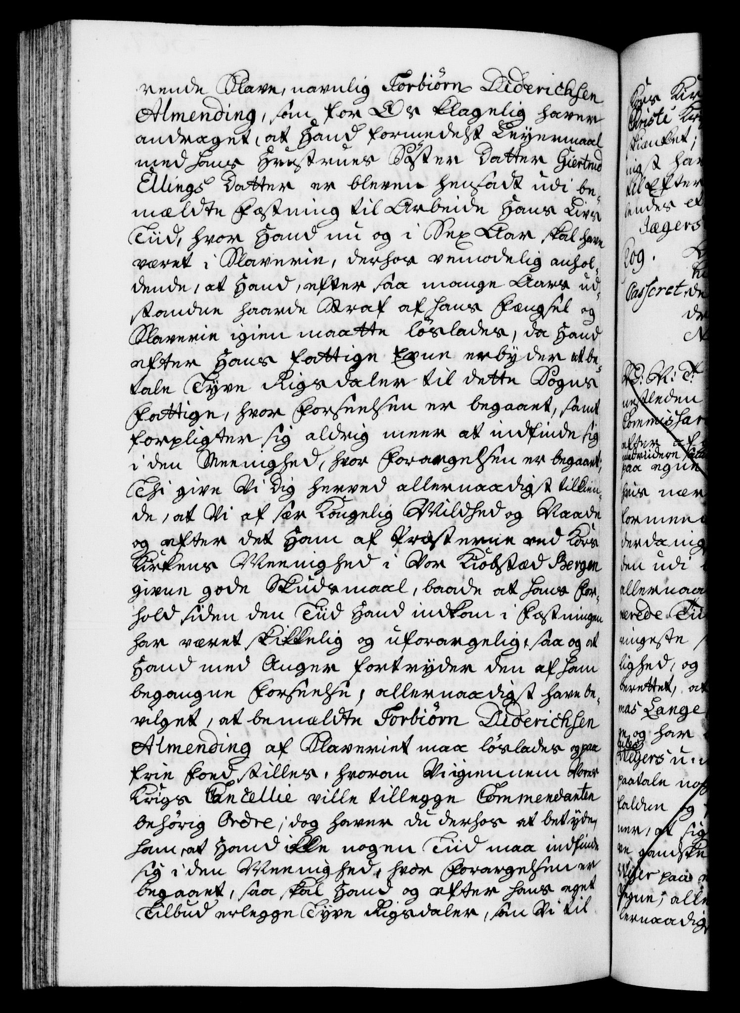Danske Kanselli 1572-1799, AV/RA-EA-3023/F/Fc/Fca/Fcab/L0031: Norske tegnelser, 1746-1748, p. 307b
