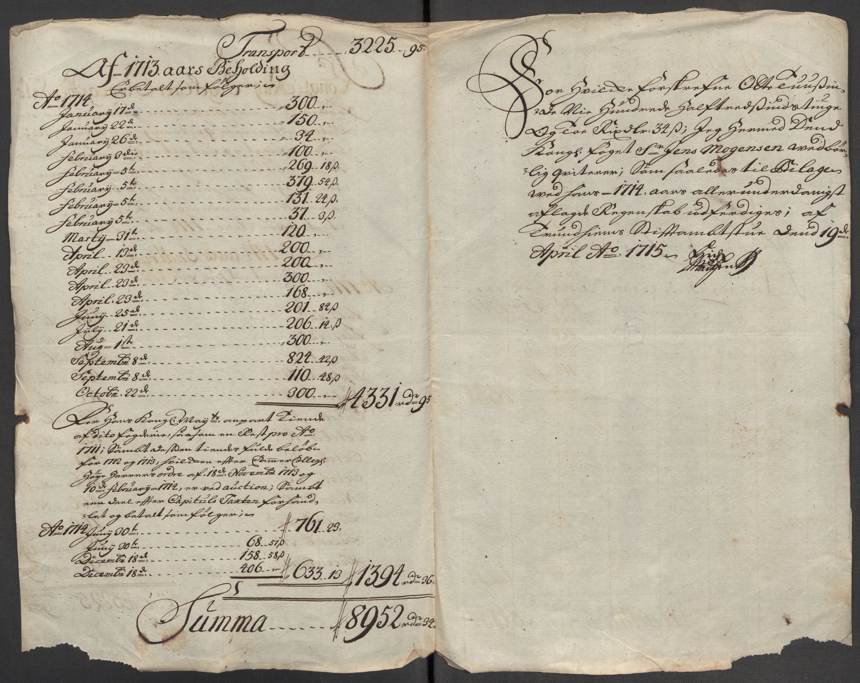 Rentekammeret inntil 1814, Reviderte regnskaper, Fogderegnskap, RA/EA-4092/R62/L4204: Fogderegnskap Stjørdal og Verdal, 1714, p. 320