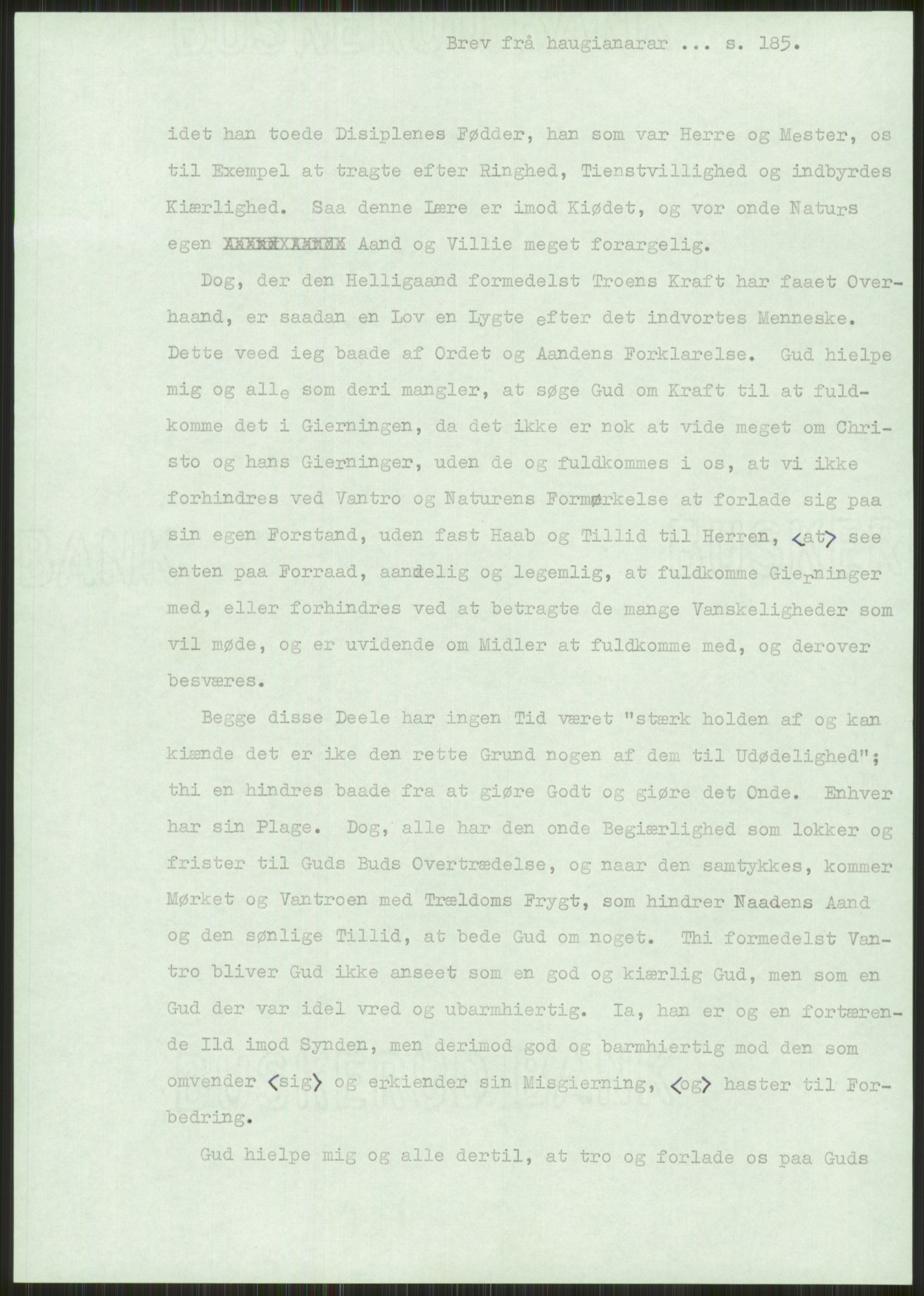 Samlinger til kildeutgivelse, Haugianerbrev, AV/RA-EA-6834/F/L0001: Haugianerbrev I: 1760-1804, 1760-1804, p. 185