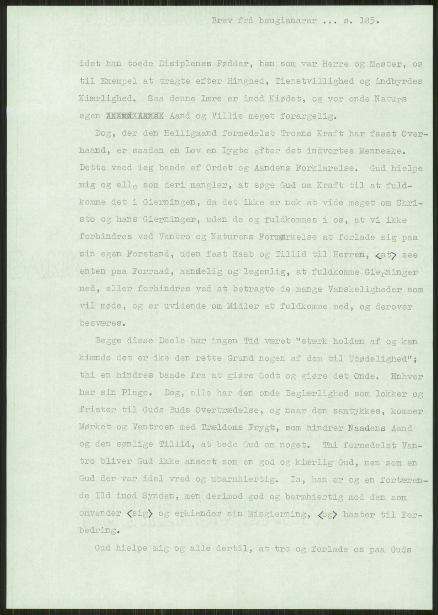 Samlinger til kildeutgivelse, Haugianerbrev, AV/RA-EA-6834/F/L0001: Haugianerbrev I: 1760-1804, 1760-1804, p. 185