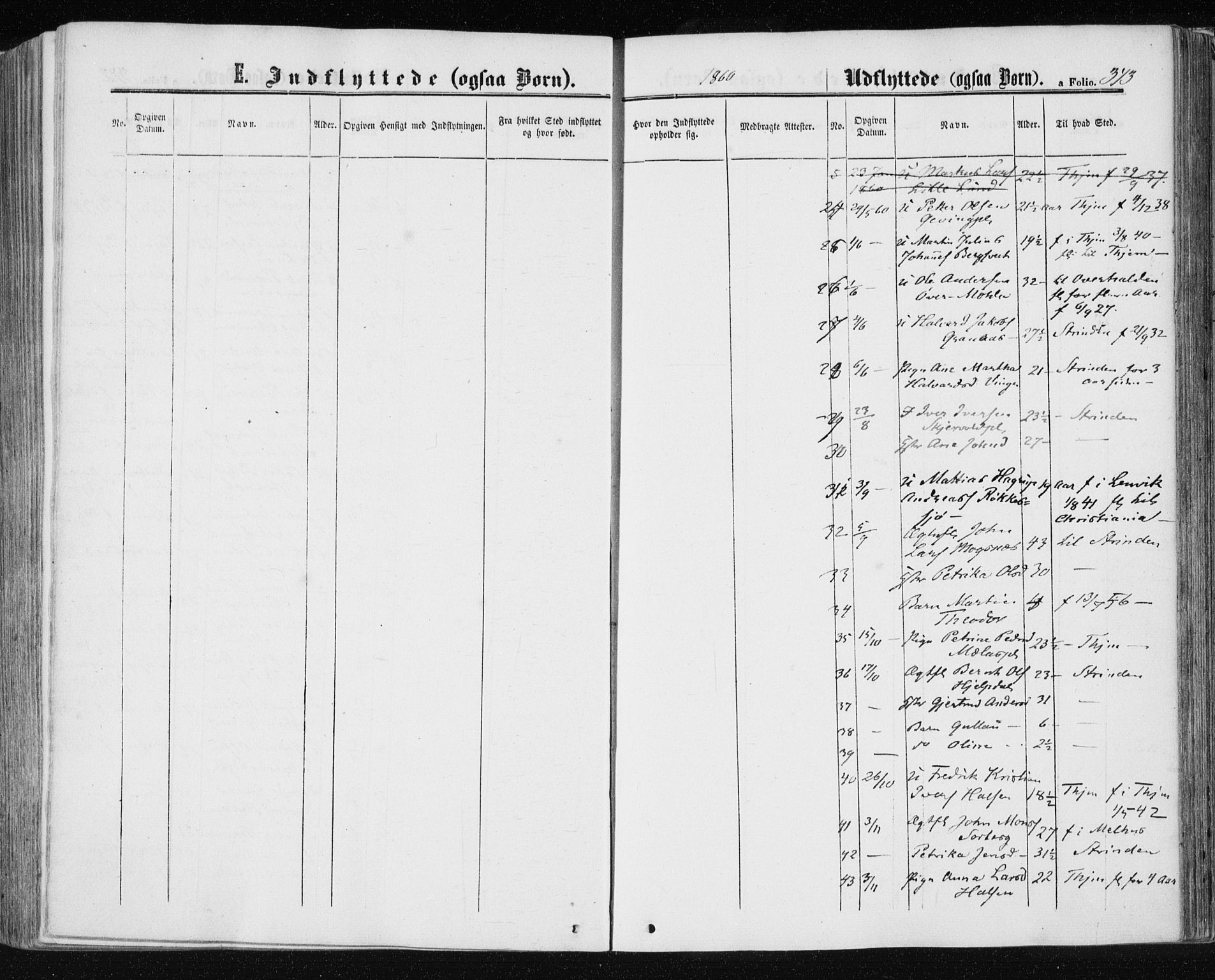 Ministerialprotokoller, klokkerbøker og fødselsregistre - Nord-Trøndelag, AV/SAT-A-1458/709/L0075: Parish register (official) no. 709A15, 1859-1870, p. 343