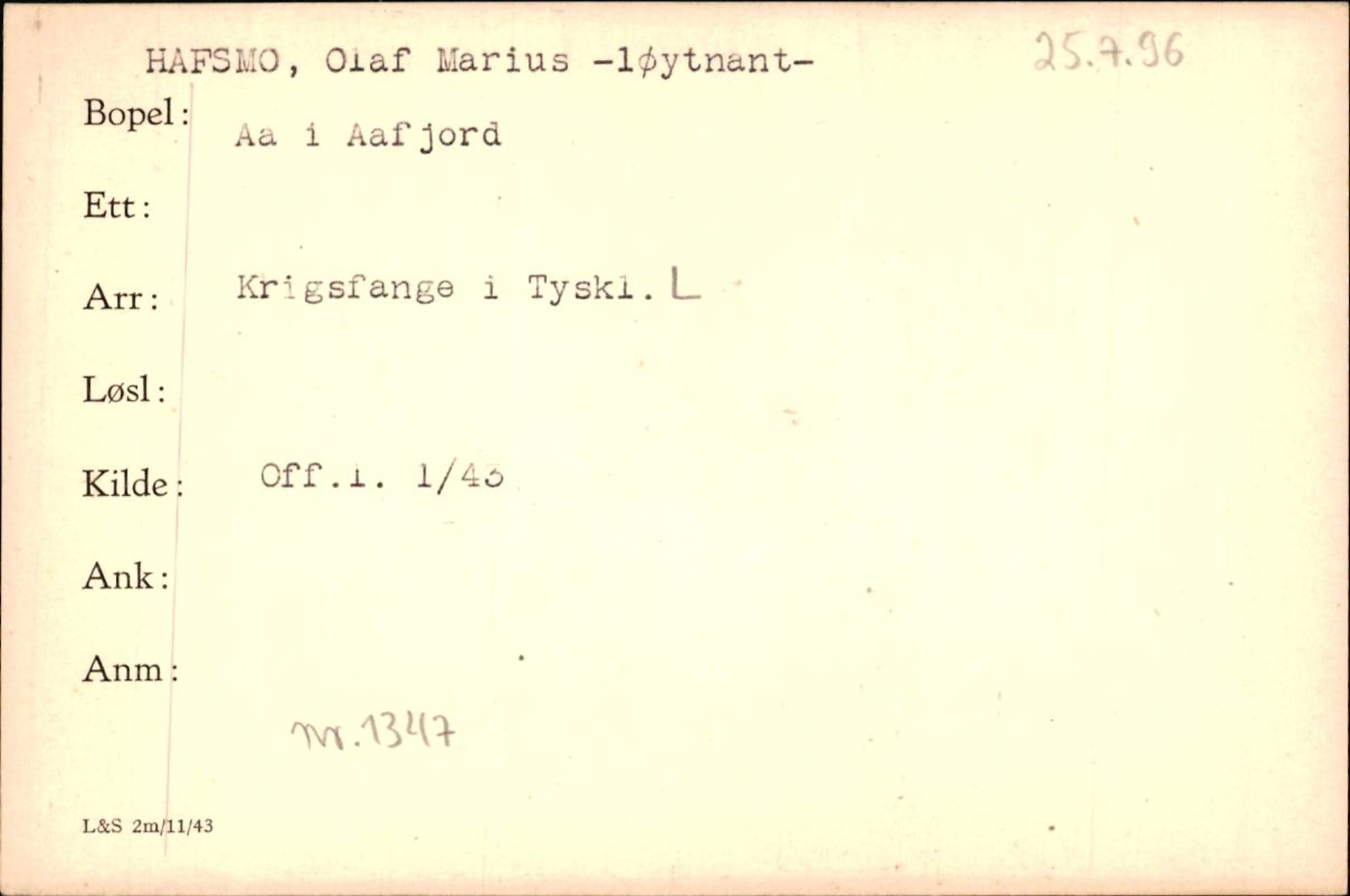 Forsvaret, Forsvarets krigshistoriske avdeling, AV/RA-RAFA-2017/Y/Yf/L0200: II-C-11-2102  -  Norske krigsfanger i Tyskland, 1940-1945, p. 352