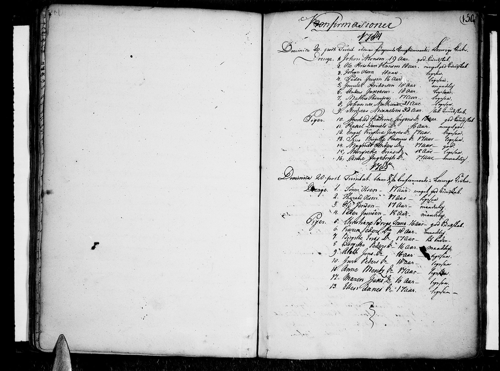 Lenvik sokneprestembete, SATØ/S-1310/H/Ha/Haa/L0002kirke: Parish register (official) no. 2, 1784-1820, p. 150