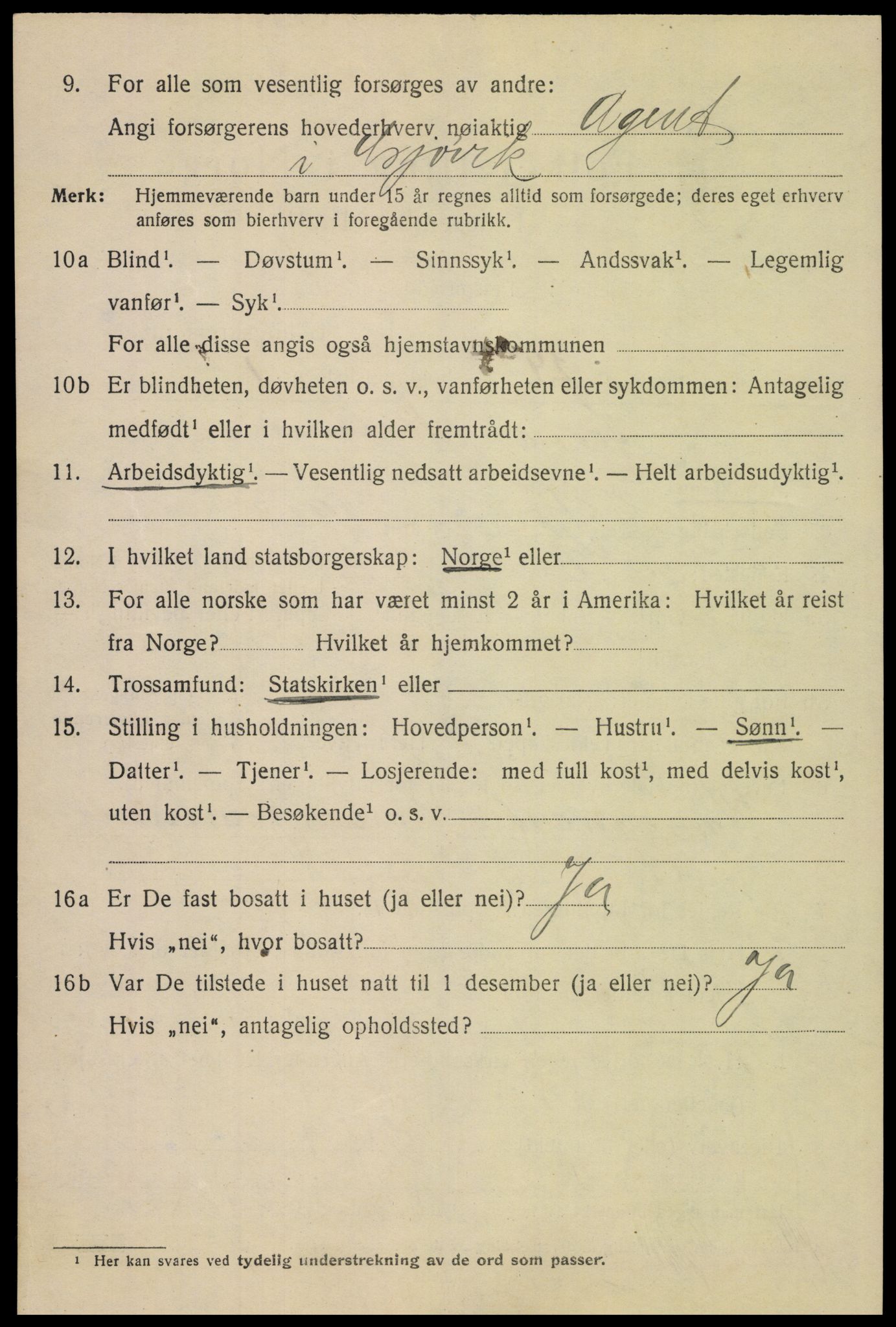 SAH, 1920 census for Gjøvik, 1920, p. 6711