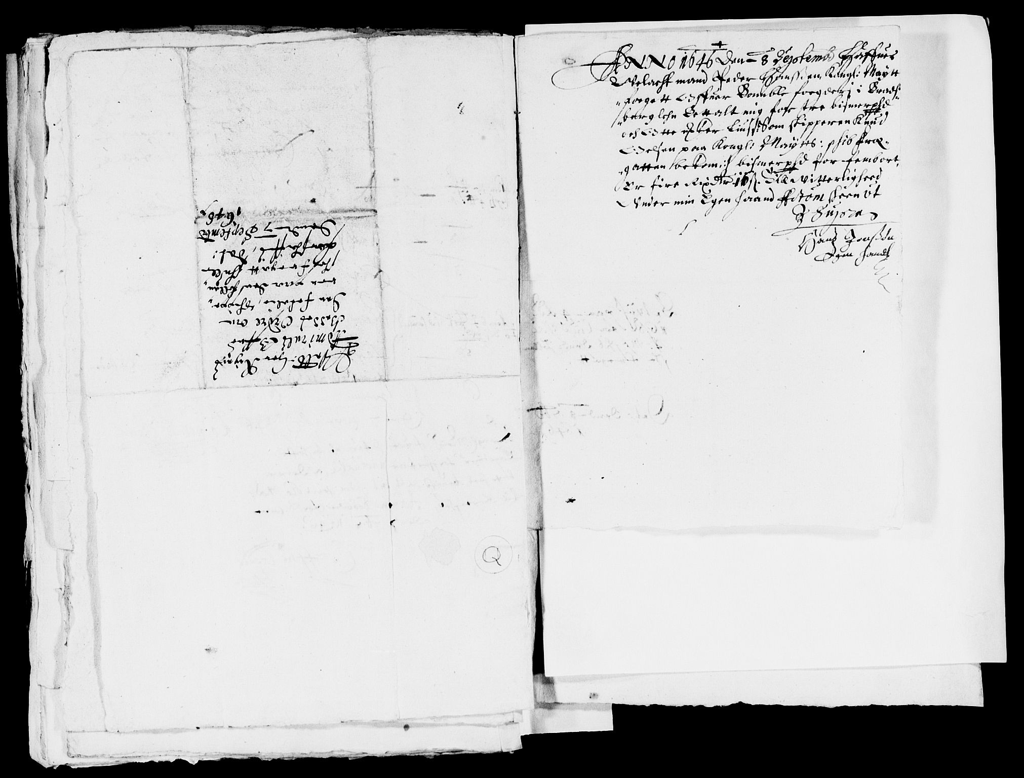 Rentekammeret inntil 1814, Reviderte regnskaper, Lensregnskaper, AV/RA-EA-5023/R/Rb/Rbp/L0032: Bratsberg len, 1645-1647