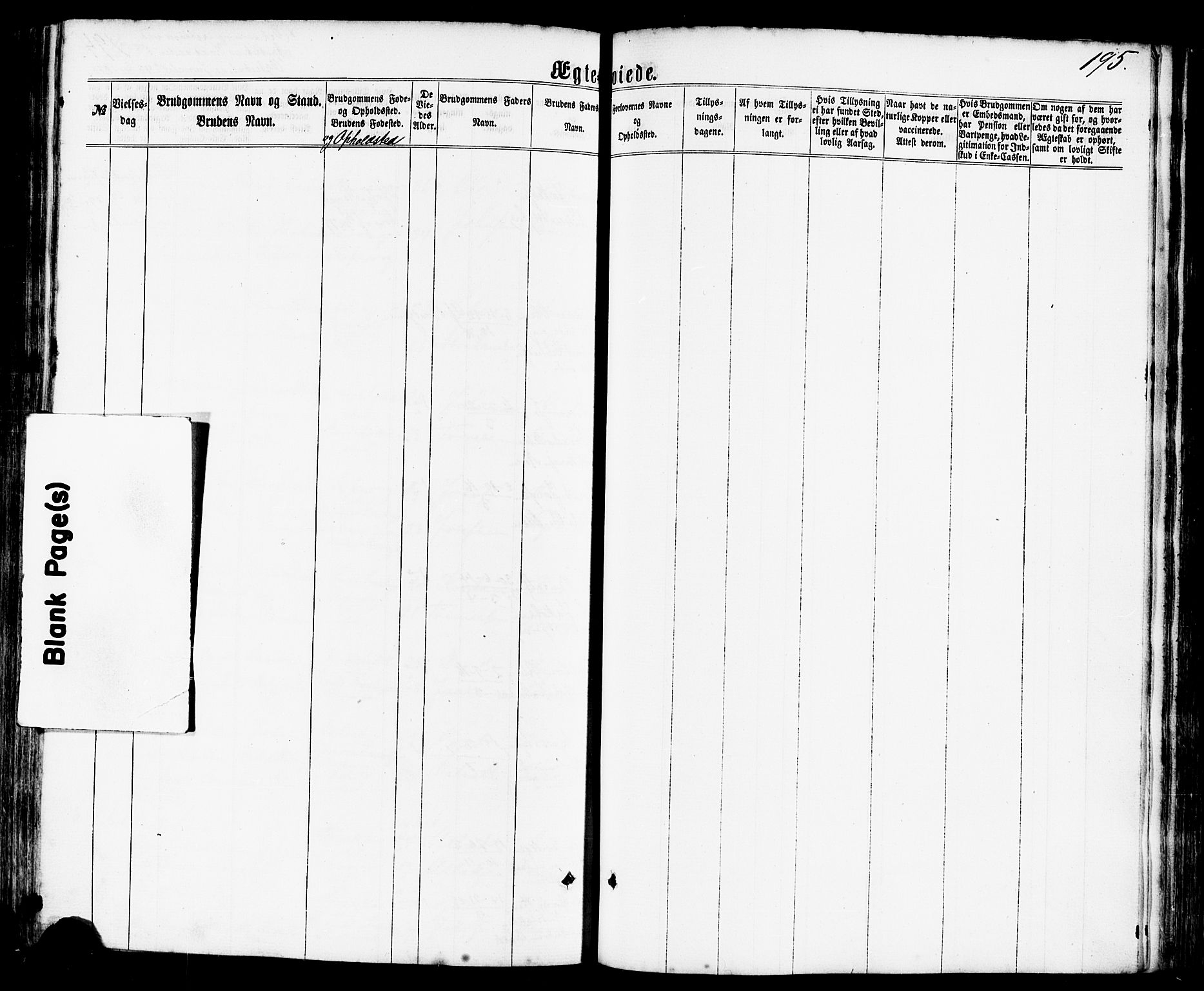 Avaldsnes sokneprestkontor, SAST/A -101851/H/Ha/Haa/L0011: Parish register (official) no. A 11, 1861-1880, p. 195
