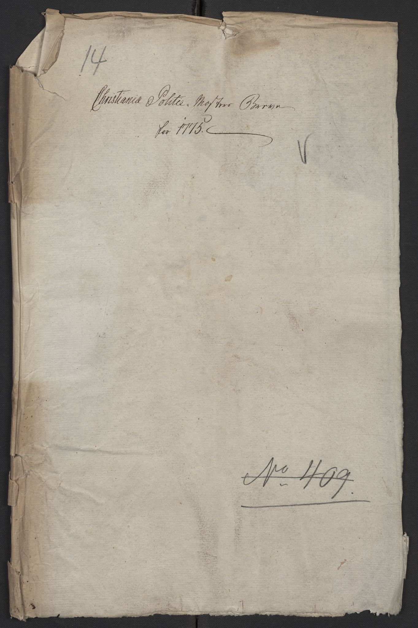 Kristiania stiftamt, SAO/A-10386/E/Ed/Edj/L0002: Politimesteren i Christiania, 1771-1775, p. 290