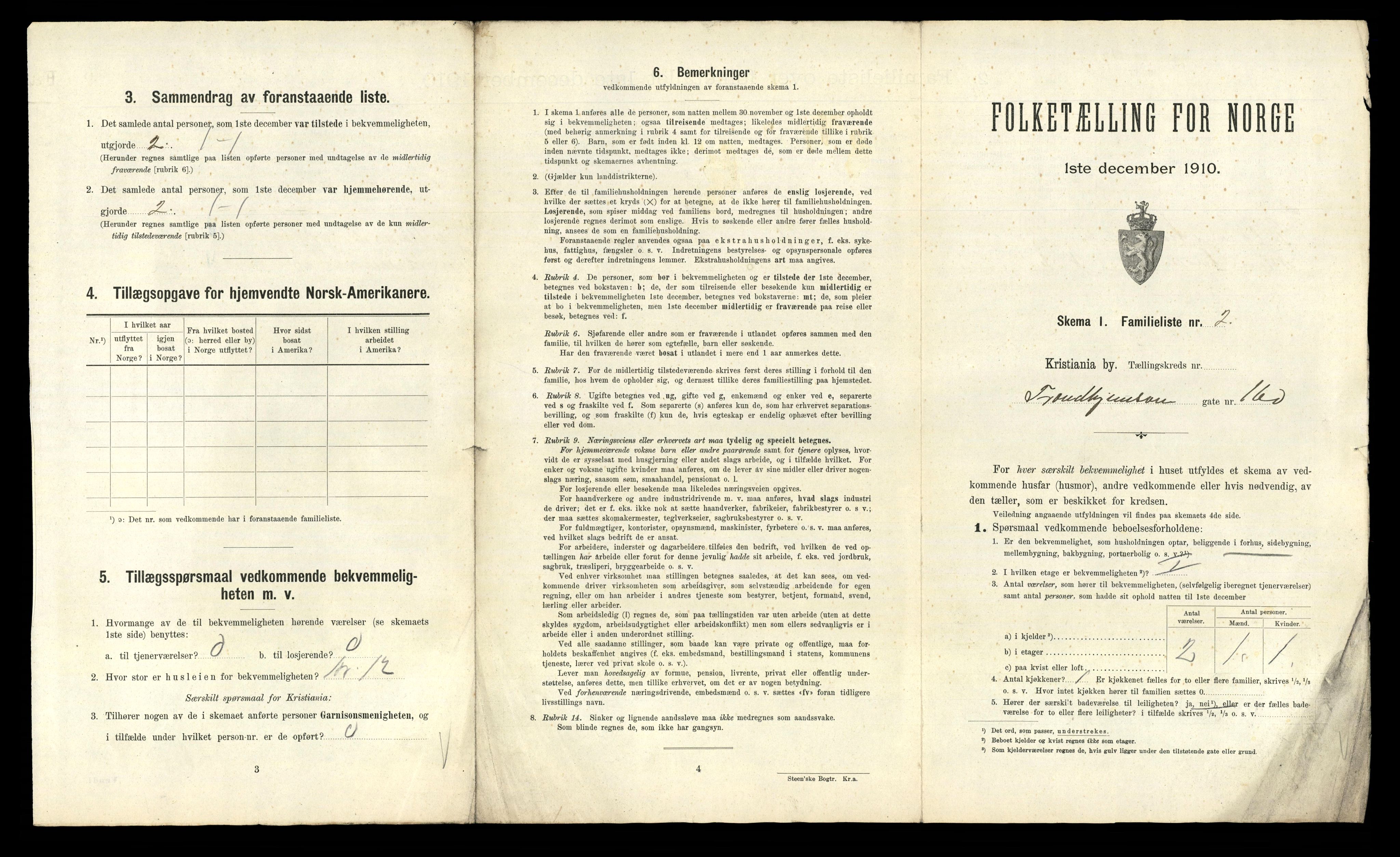 RA, 1910 census for Kristiania, 1910, p. 112761