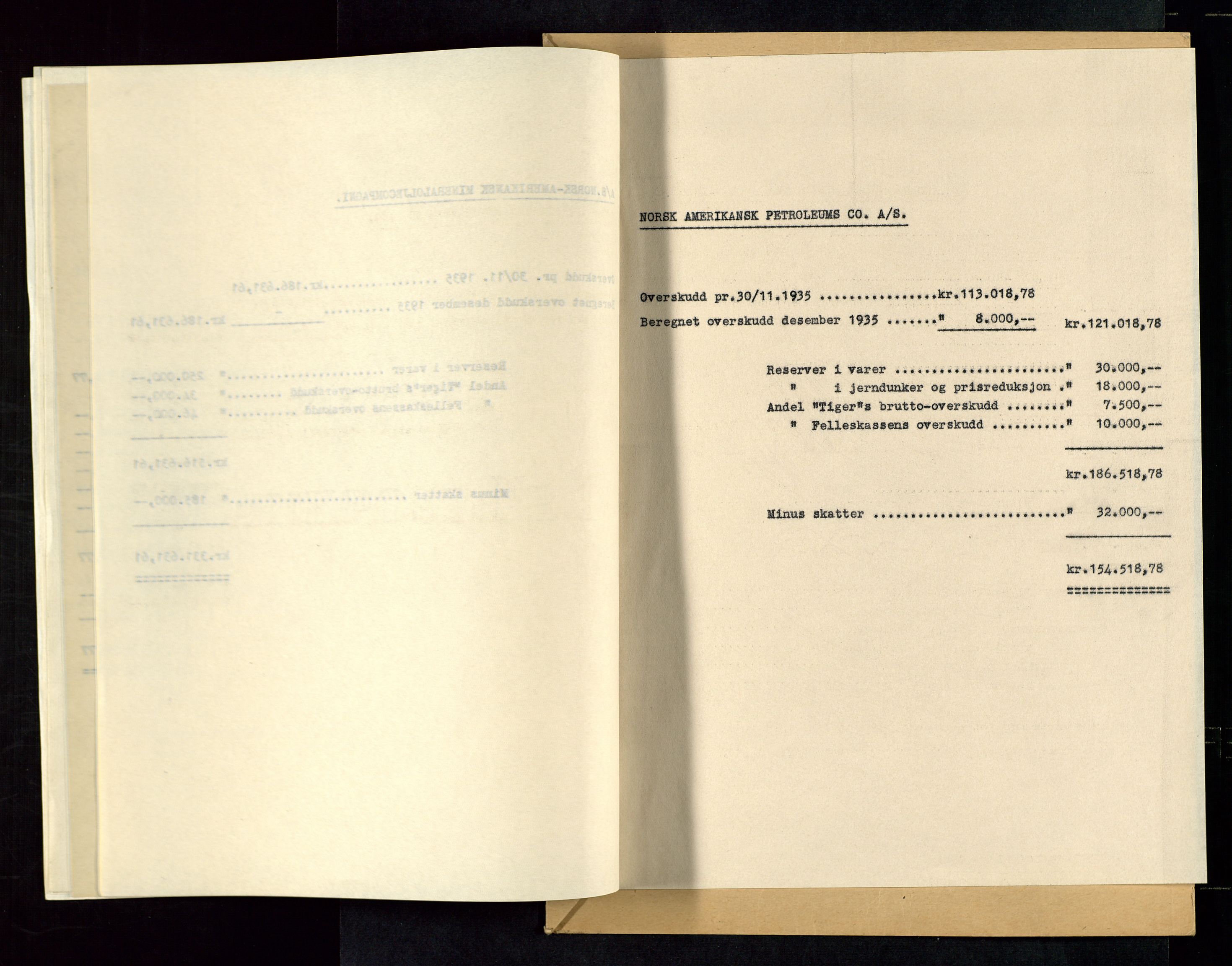 PA 1534 - Østlandske Petroleumscompagni A/S, AV/SAST-A-101954/A/Aa/L0002/0004: Generalforsamlinger. / Generalforsamling, 1936, p. 27