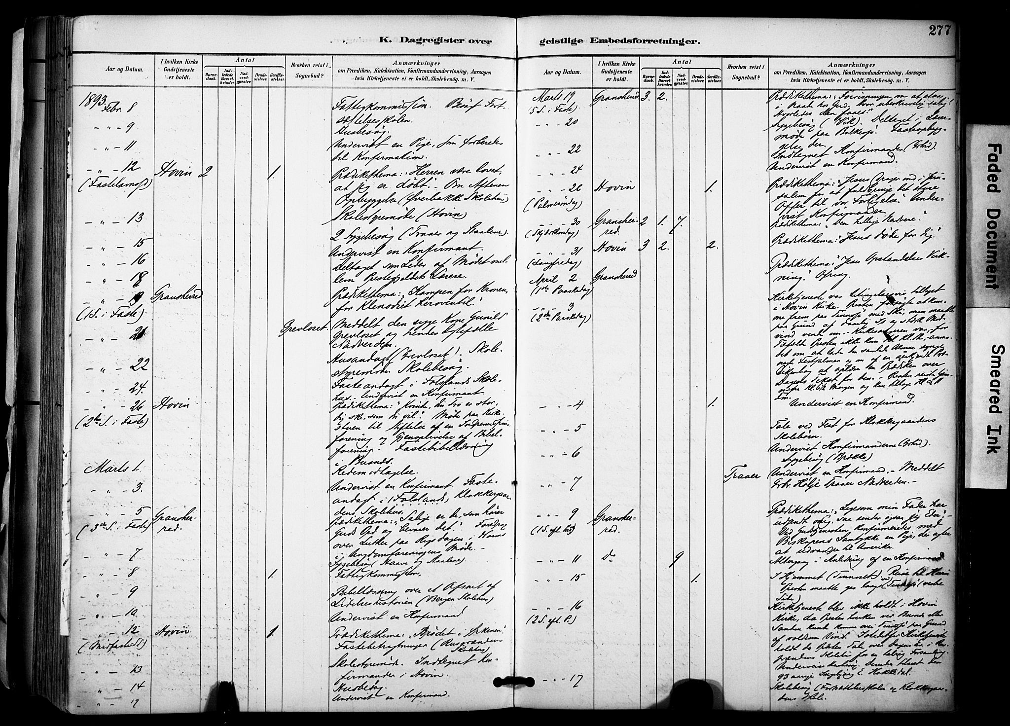 Gransherad kirkebøker, AV/SAKO-A-267/F/Fa/L0005: Parish register (official) no. I 5, 1887-1916, p. 277