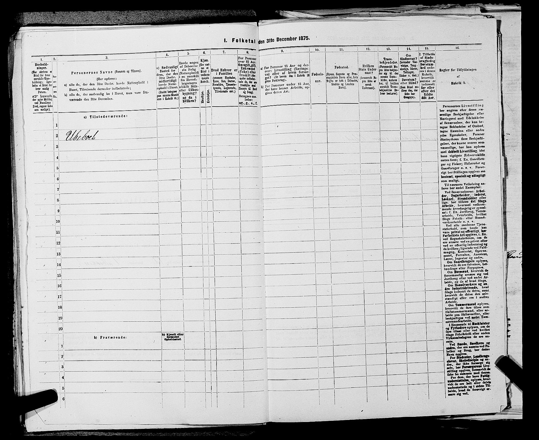 SAKO, 1875 census for 0613L Norderhov/Norderhov, Haug og Lunder, 1875, p. 960