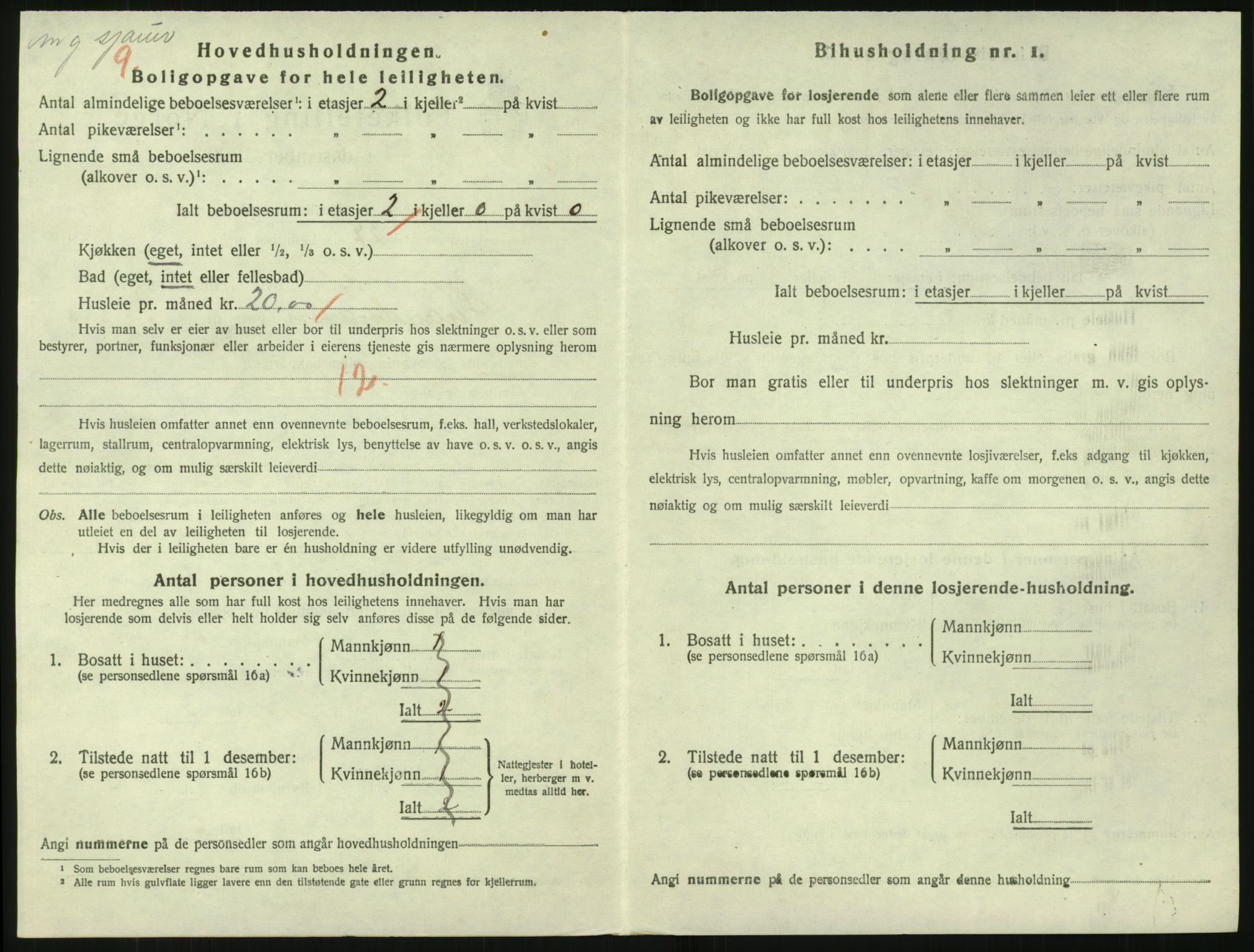 SAK, 1920 census for Tvedestrand, 1920, p. 1010