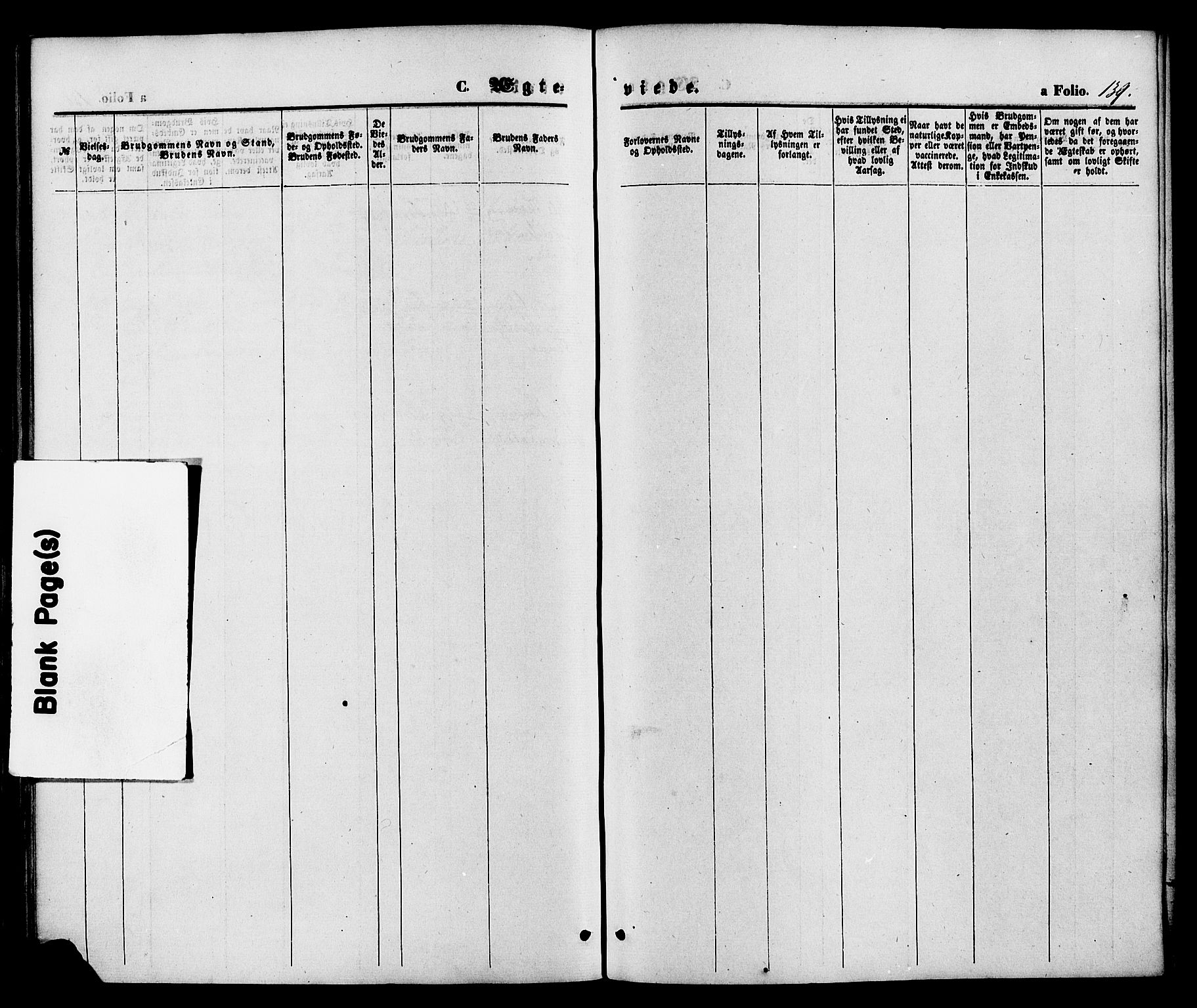 Austre Moland sokneprestkontor, SAK/1111-0001/F/Fa/Faa/L0009: Parish register (official) no. A 9, 1869-1879, p. 139