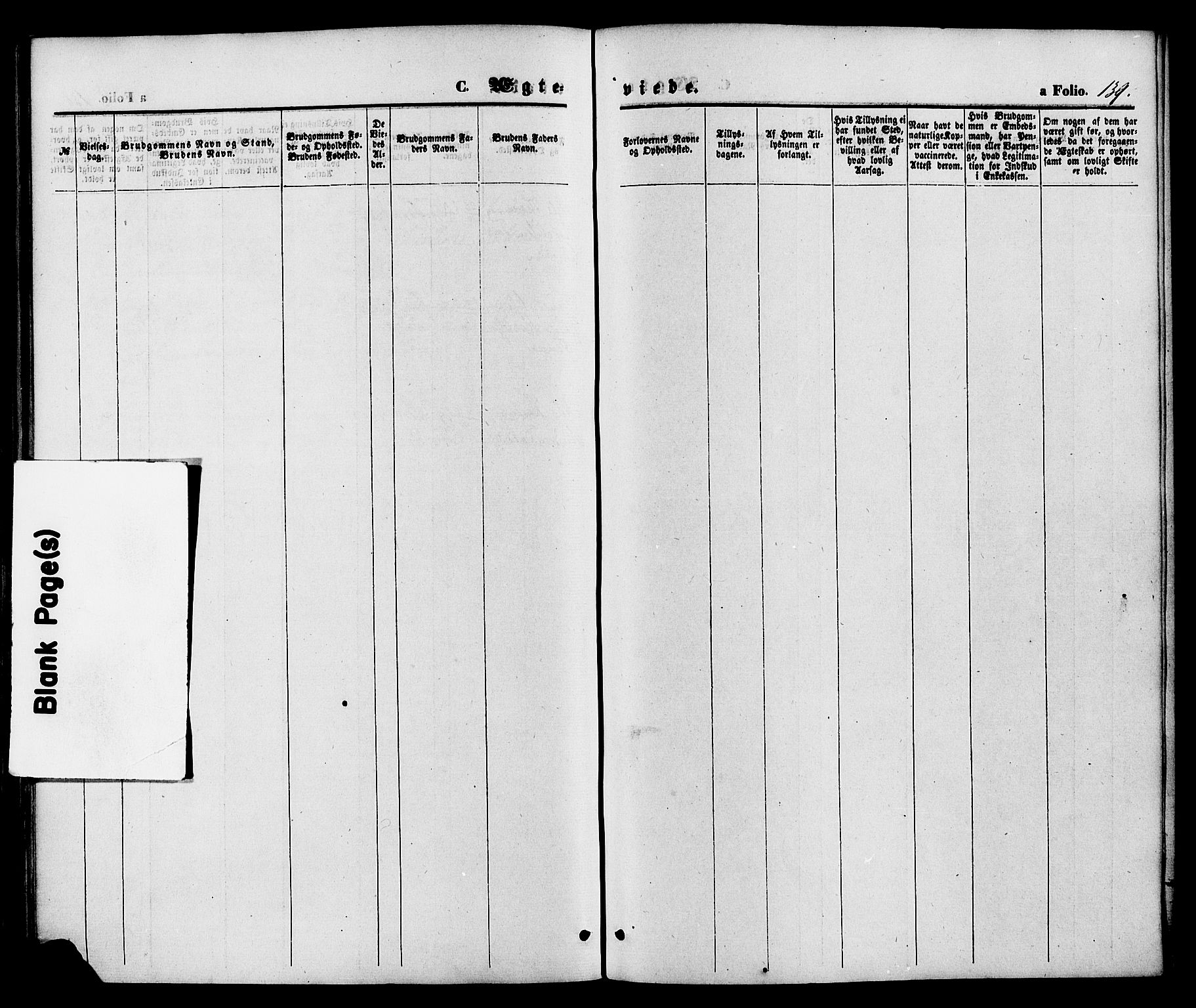 Austre Moland sokneprestkontor, AV/SAK-1111-0001/F/Fa/Faa/L0009: Parish register (official) no. A 9, 1869-1879, p. 139