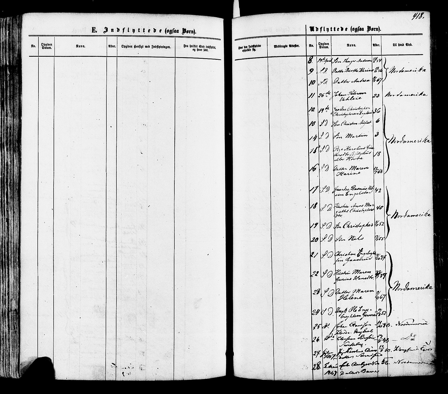 Modum kirkebøker, SAKO/A-234/F/Fa/L0010: Parish register (official) no. 10, 1865-1876, p. 418