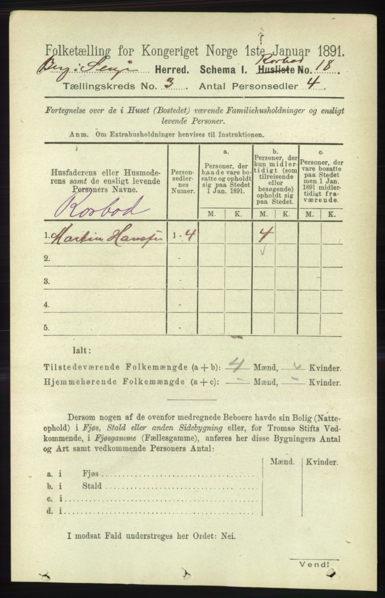 RA, 1891 census for 1929 Berg, 1891, p. 1340