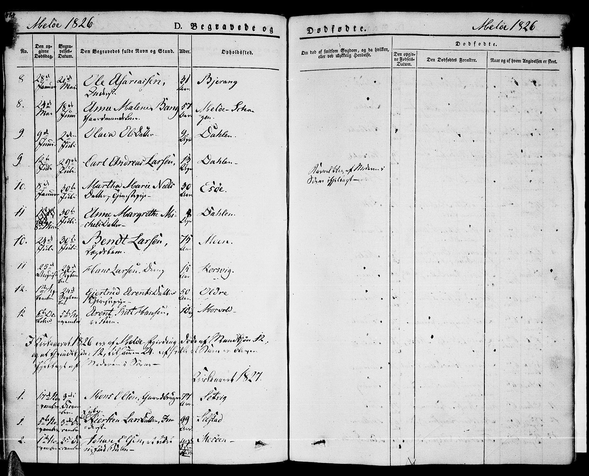 Ministerialprotokoller, klokkerbøker og fødselsregistre - Nordland, SAT/A-1459/841/L0600: Parish register (official) no. 841A07 /2, 1824-1843, p. 484