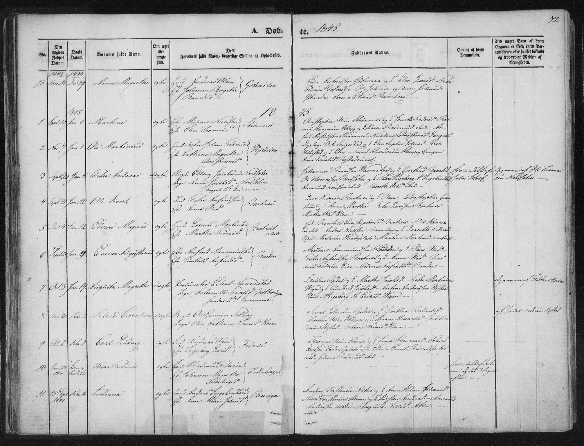 Ministerialprotokoller, klokkerbøker og fødselsregistre - Nord-Trøndelag, SAT/A-1458/741/L0392: Parish register (official) no. 741A06, 1836-1848, p. 72