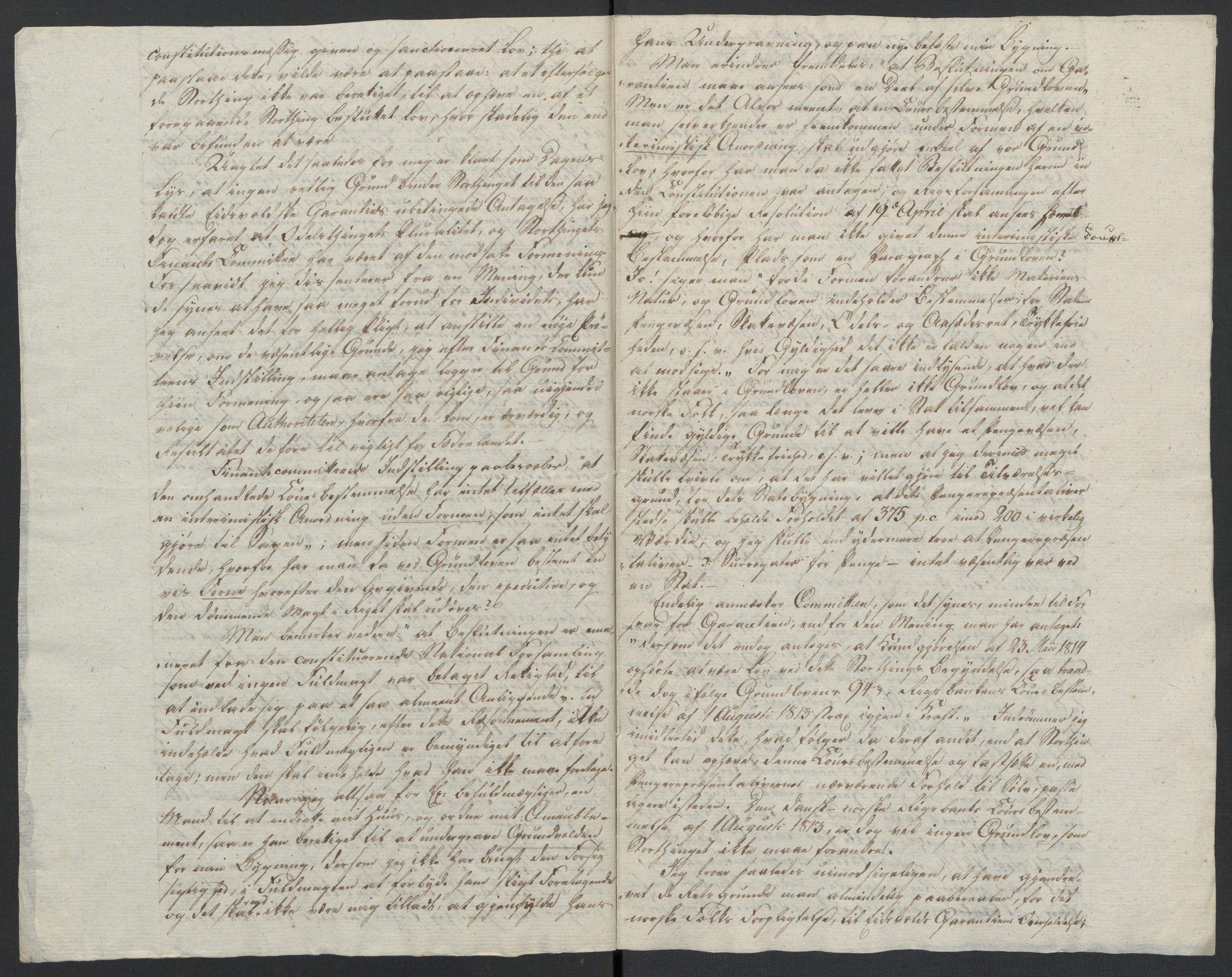 Christie, Wilhelm Frimann Koren, AV/RA-PA-0014/F/L0005: Christies dokumenter fra Stortinget, 1815-1816, p. 496