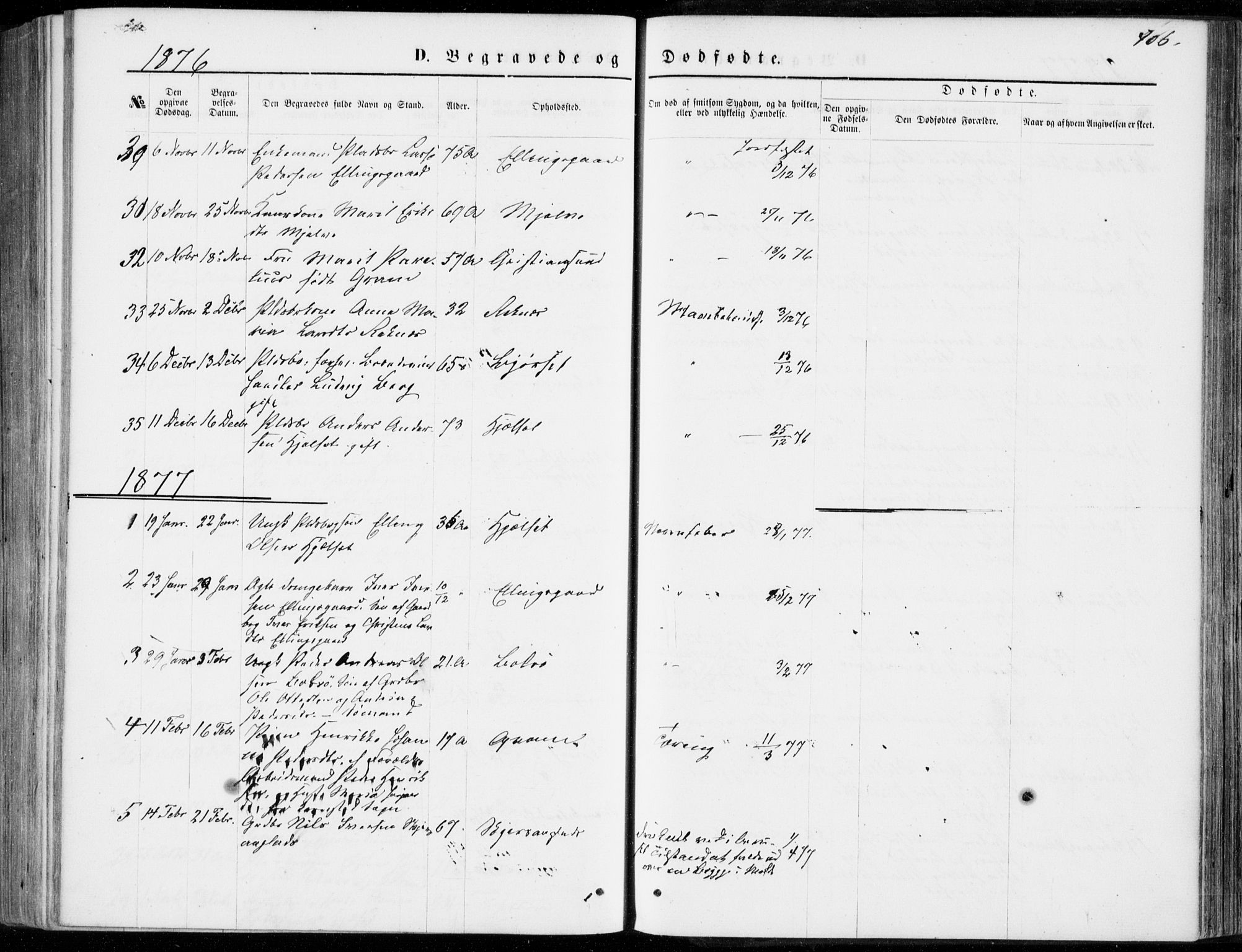 Ministerialprotokoller, klokkerbøker og fødselsregistre - Møre og Romsdal, SAT/A-1454/555/L0655: Parish register (official) no. 555A05, 1869-1886, p. 406