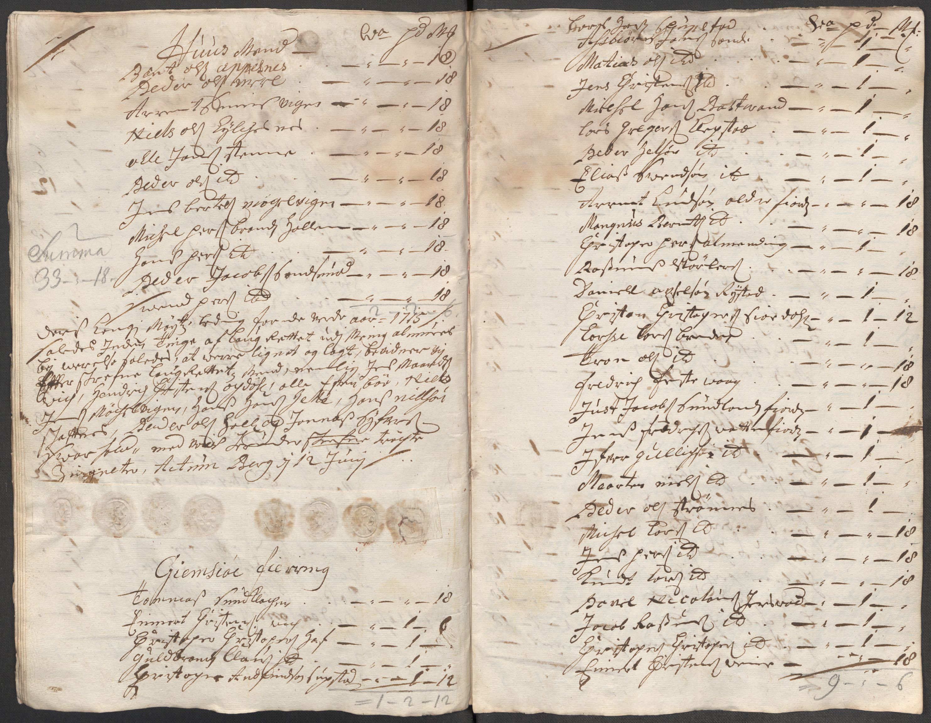Rentekammeret inntil 1814, Reviderte regnskaper, Fogderegnskap, RA/EA-4092/R67/L4681: Fogderegnskap Vesterålen, Andenes og Lofoten, 1715, p. 152