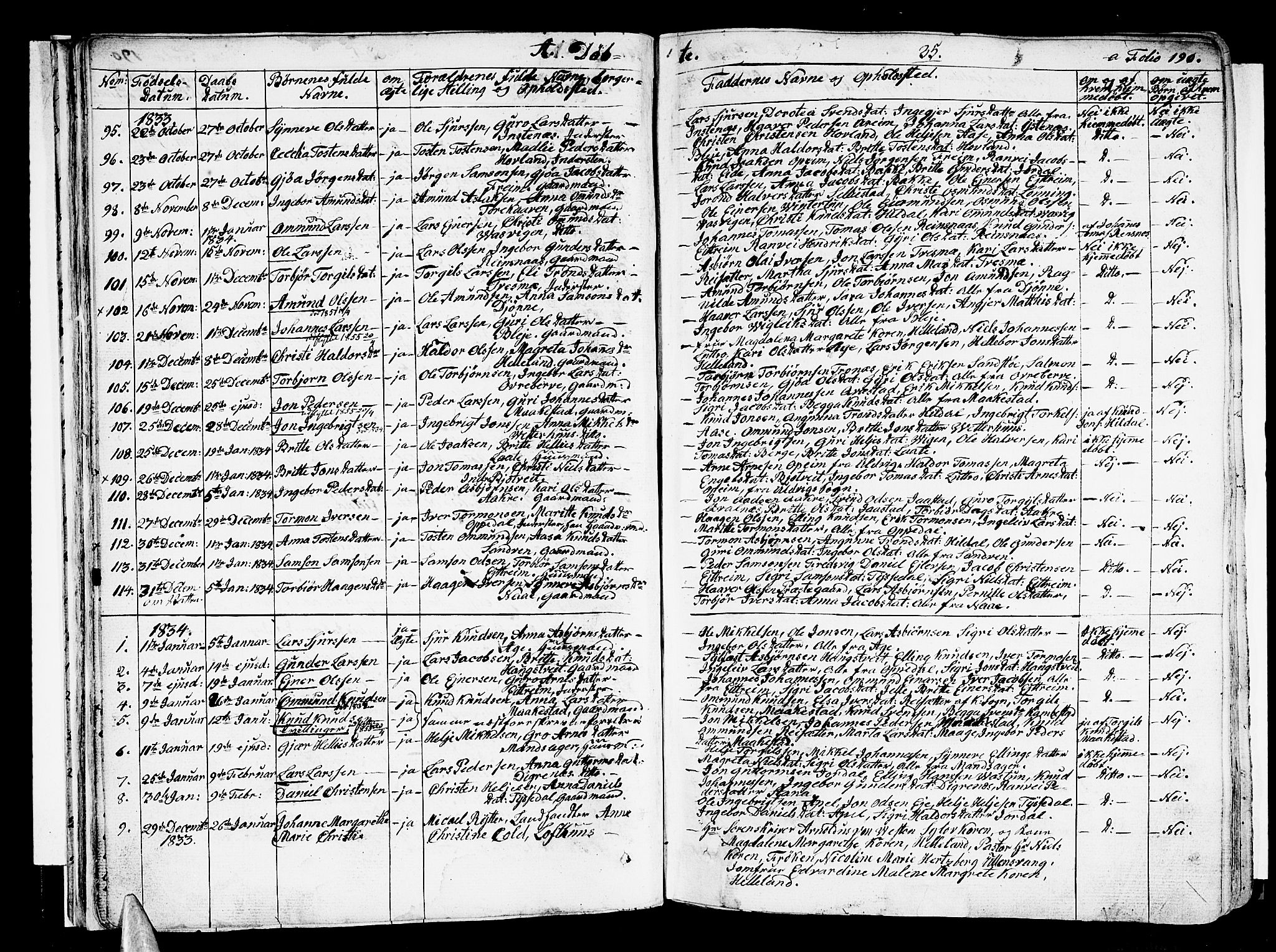 Ullensvang sokneprestembete, SAB/A-78701/H/Haa: Parish register (official) no. A 10, 1825-1853, p. 35