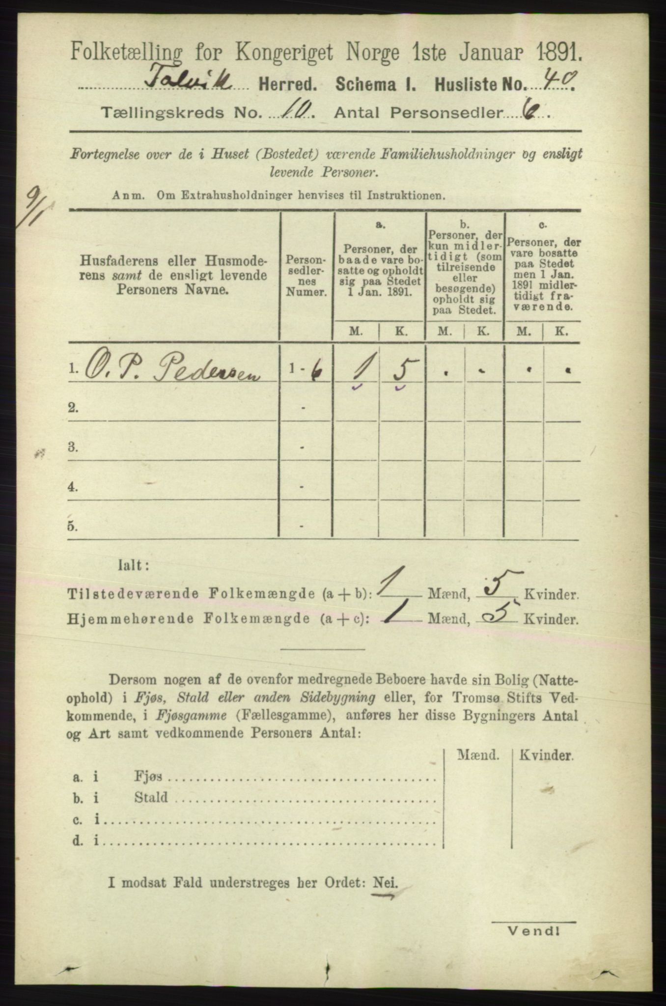 RA, 1891 census for 2013 Talvik, 1891, p. 2321