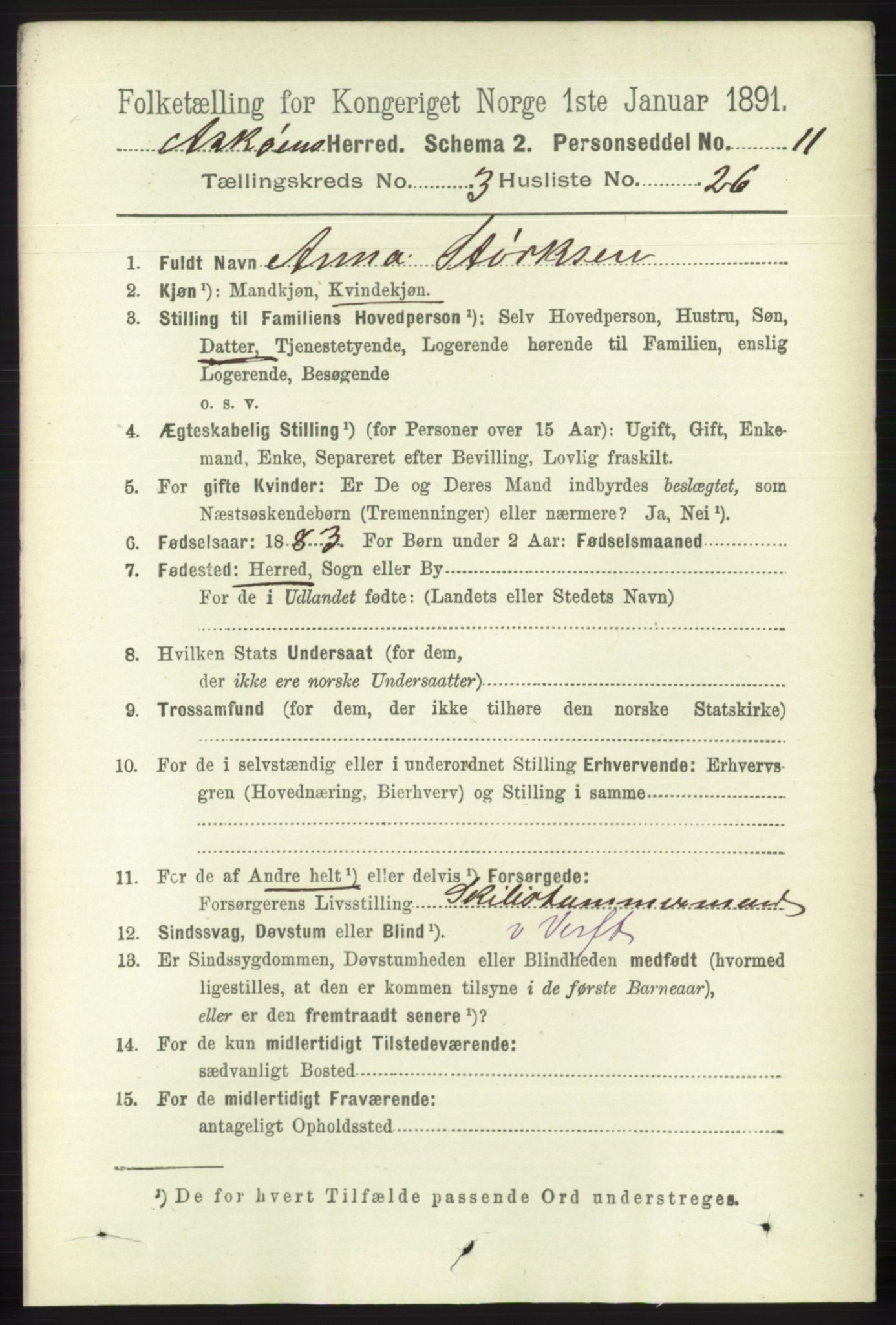 RA, 1891 census for 1247 Askøy, 1891, p. 2246