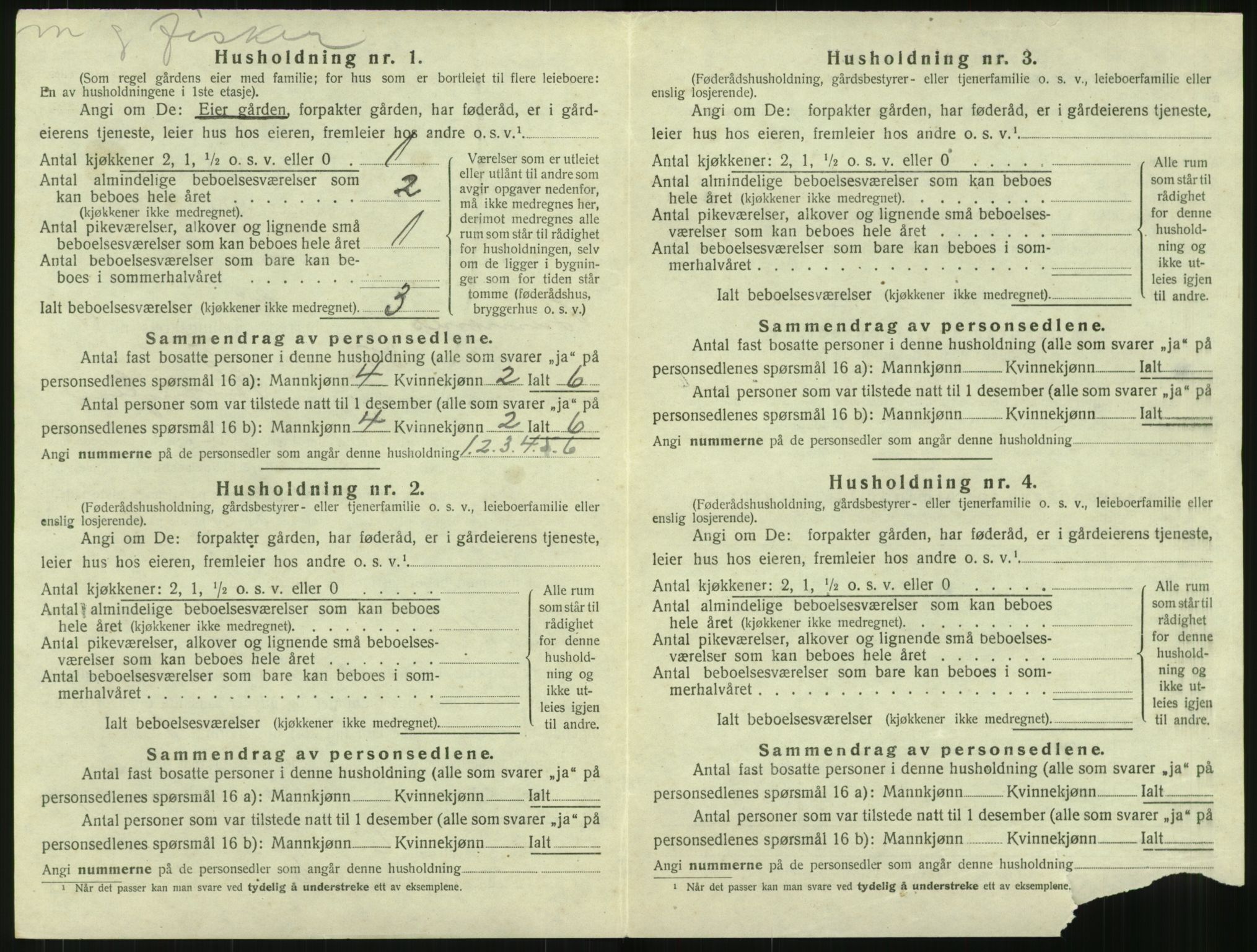 SAT, 1920 census for Bremsnes, 1920, p. 1332