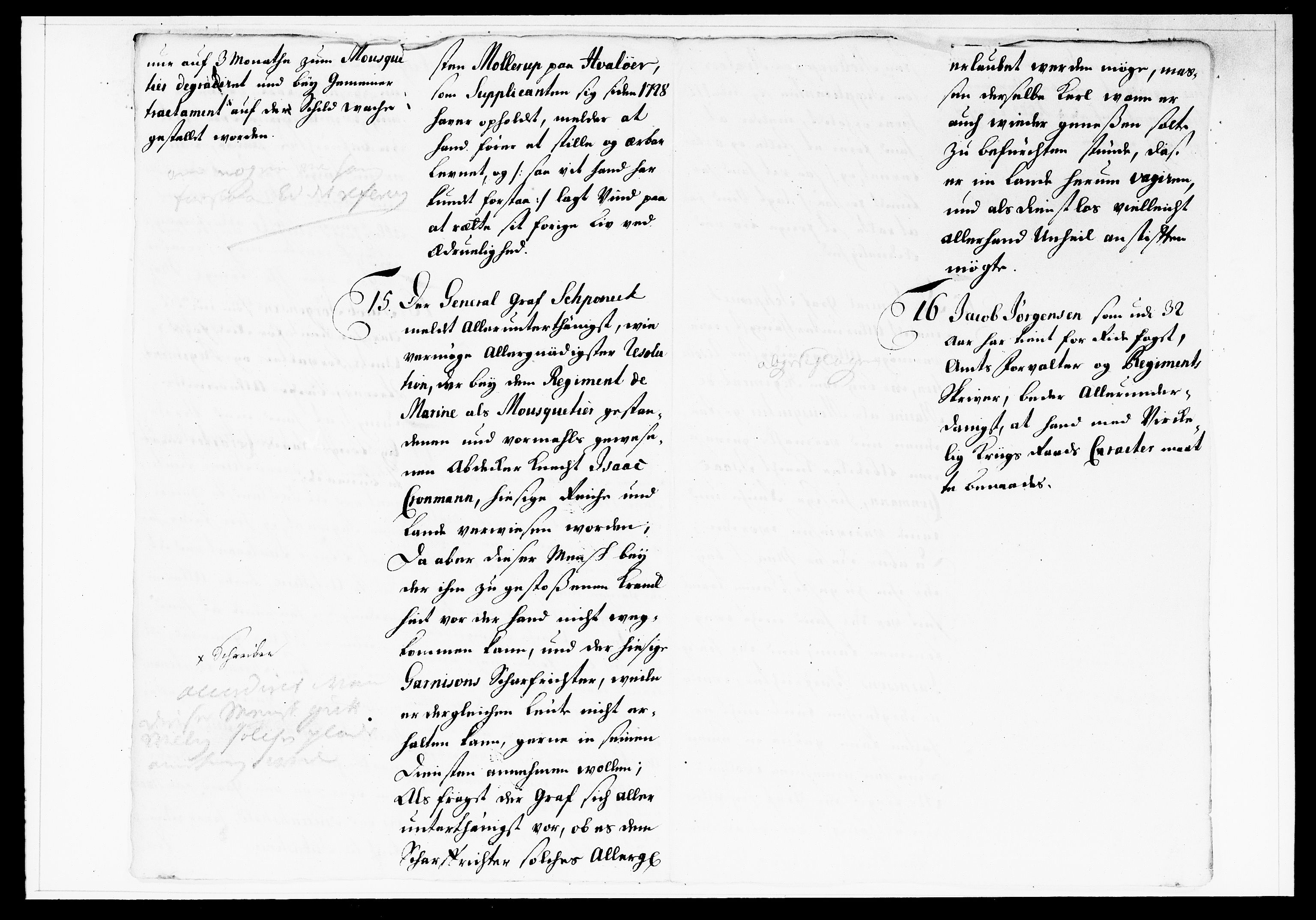 Krigskollegiet, Krigskancelliet, DRA/A-0006/-/1138-1142: Refererede sager, 1737, p. 71